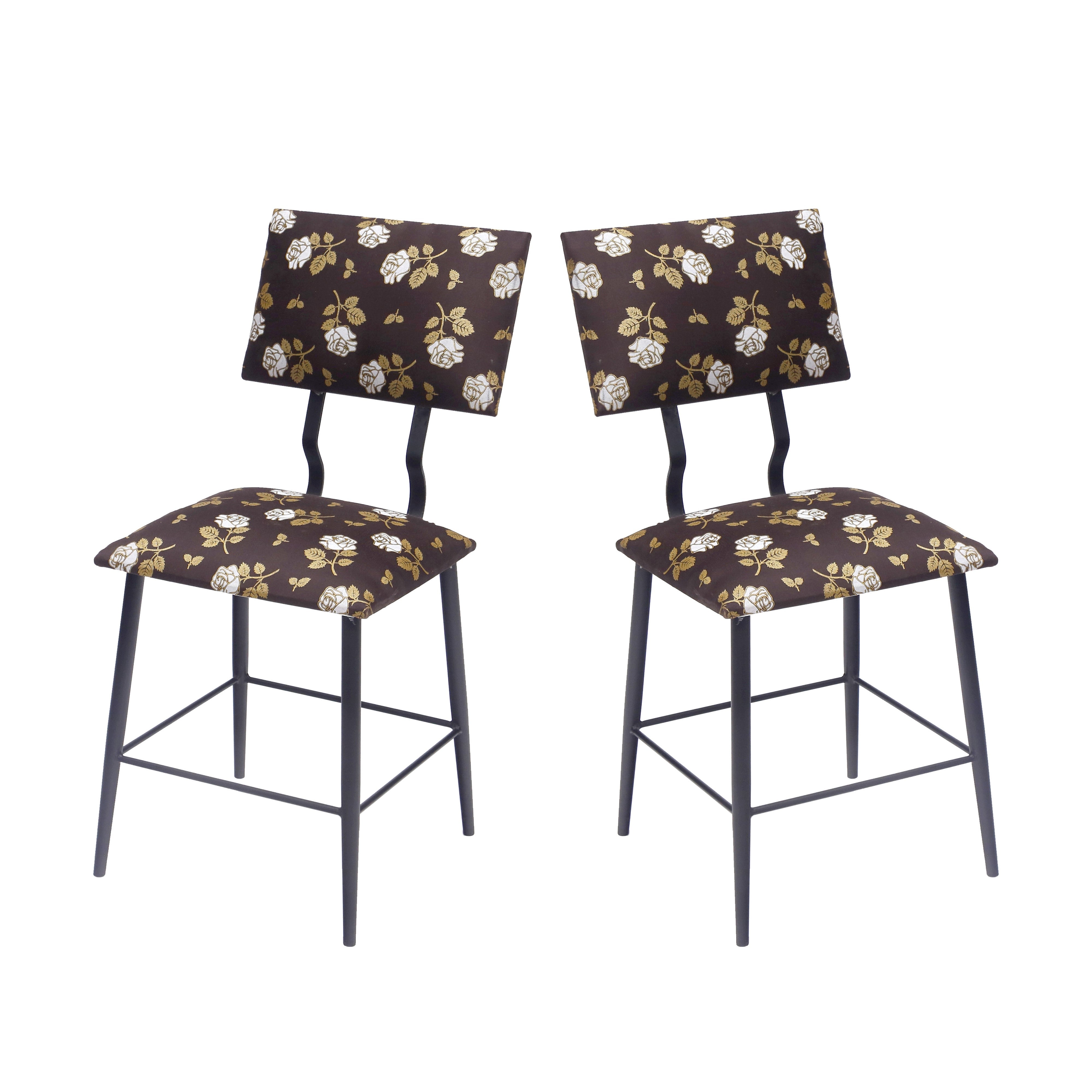 (Set of 2) Metal Upholstery Chair Dining Chair