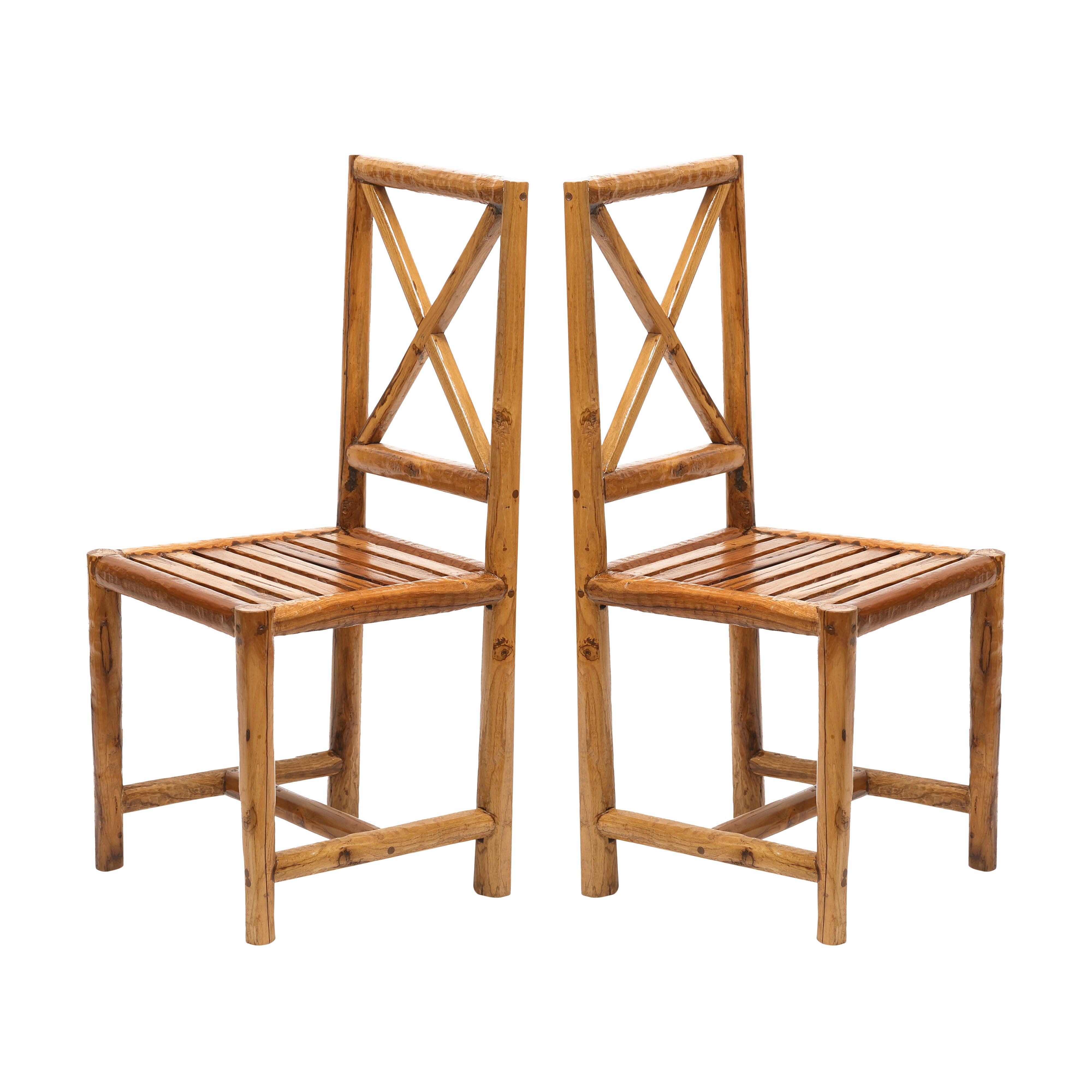 (Set of 2) Solid wood Heritage Finish Dining Chair Dining Chair