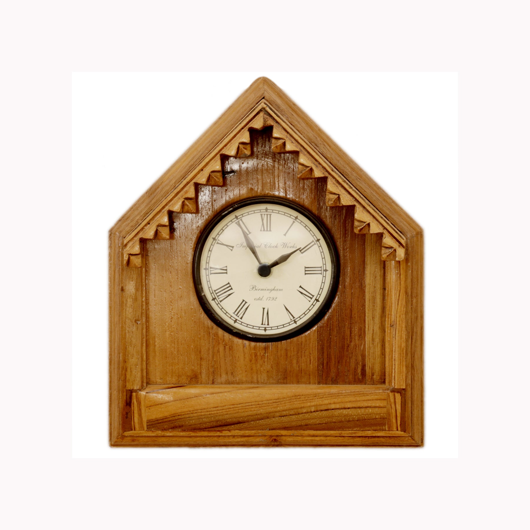 Wall Hanging Clock- Wooden Hut Design Clock