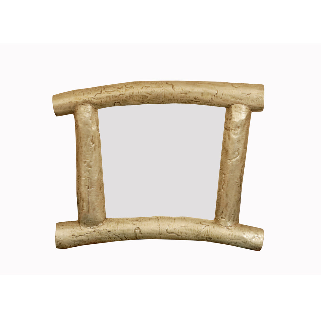 Golden Polish Wooden Mirror Frame Mirror