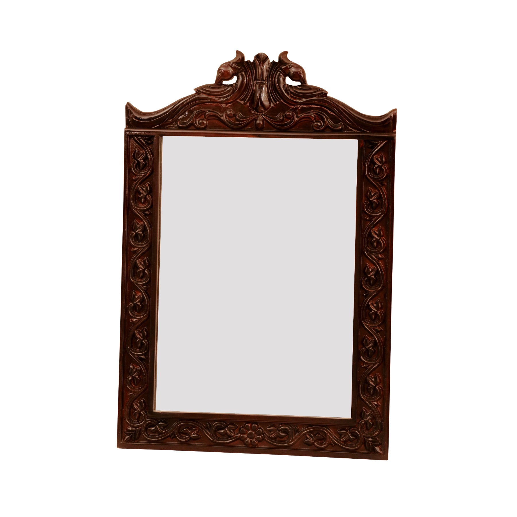 Intricate Wooden Mirror Frame Mirror