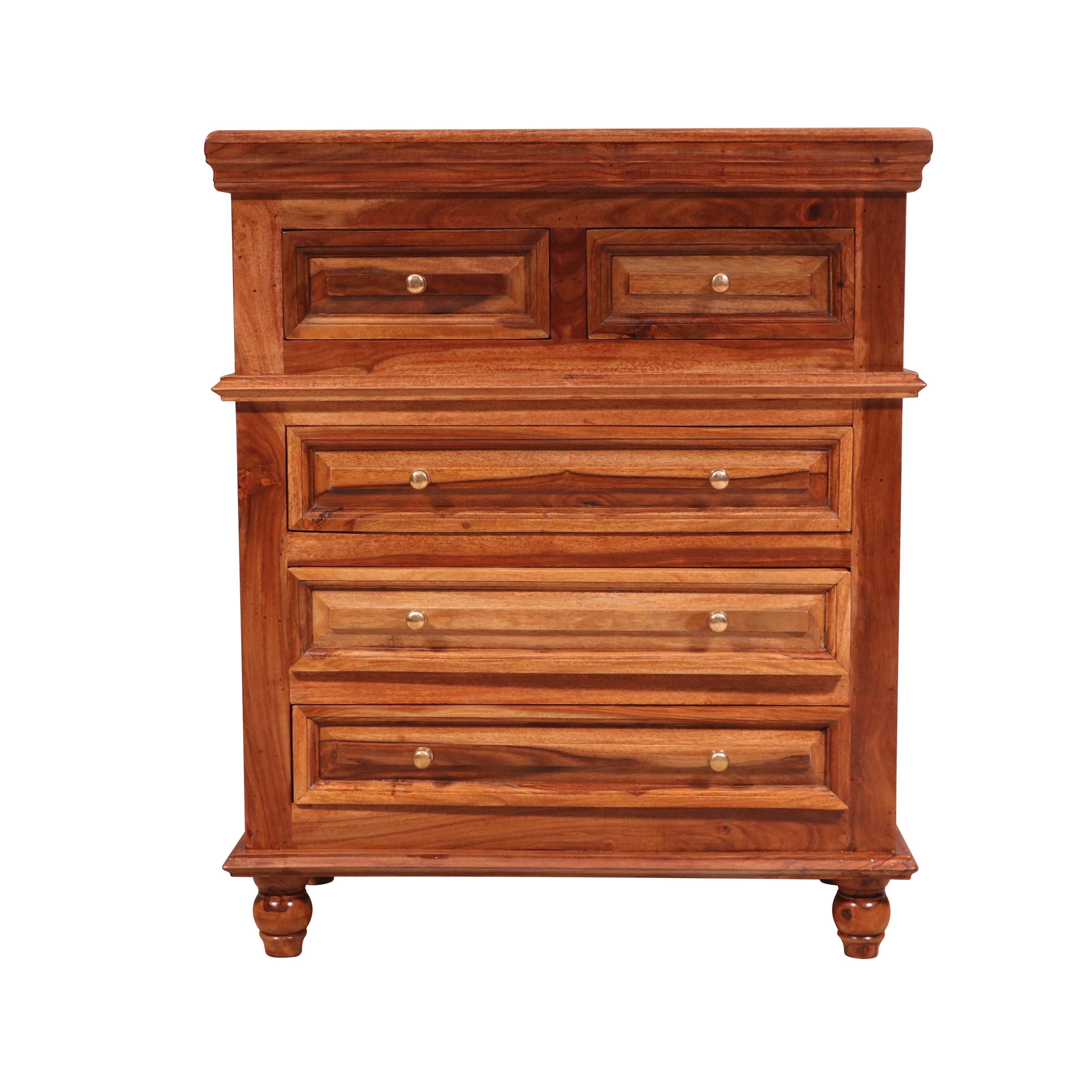 Solid Sheesham wood 3+2 Drawer's Chest Drawer's Chest