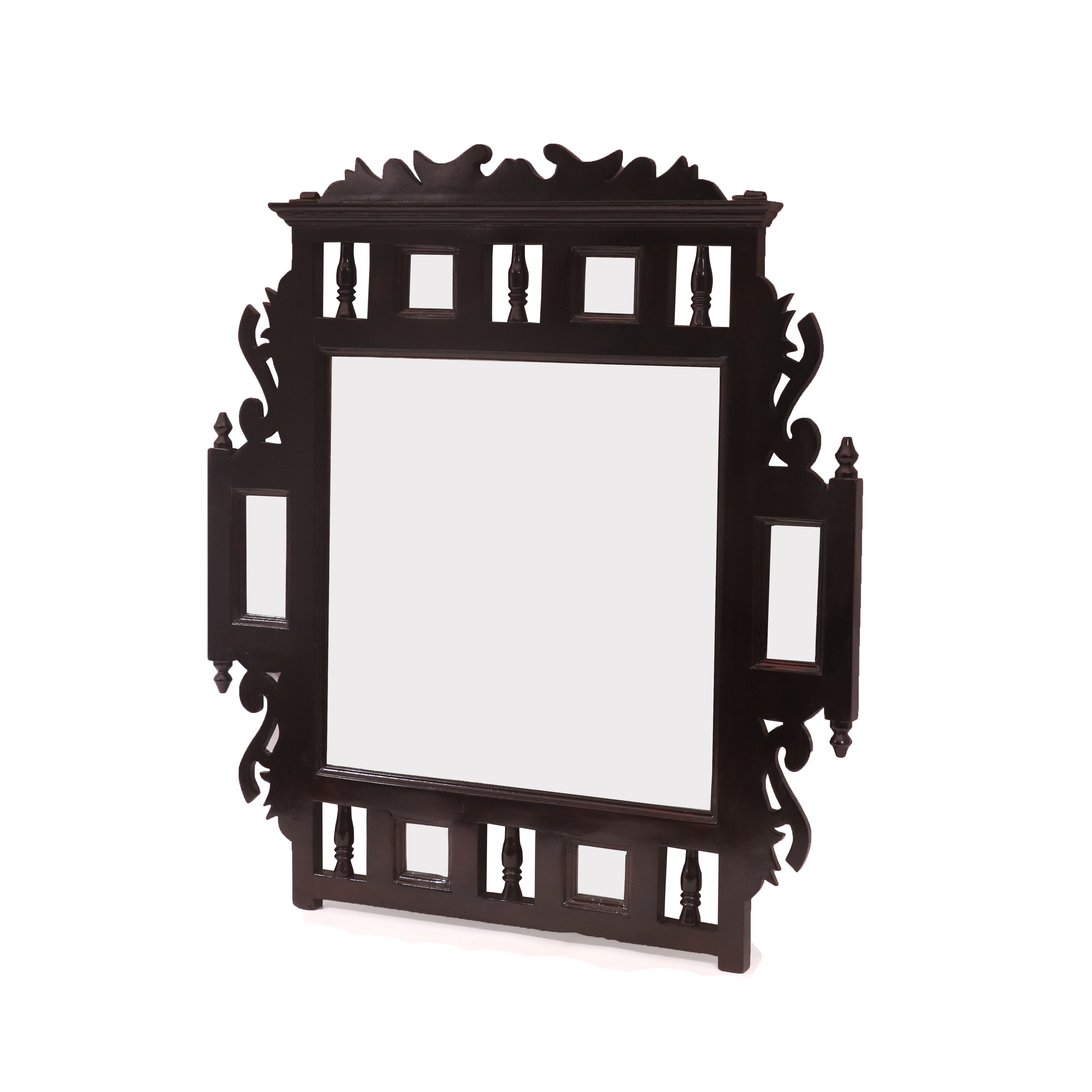 Simple Rustic Carved Mirror Mirror