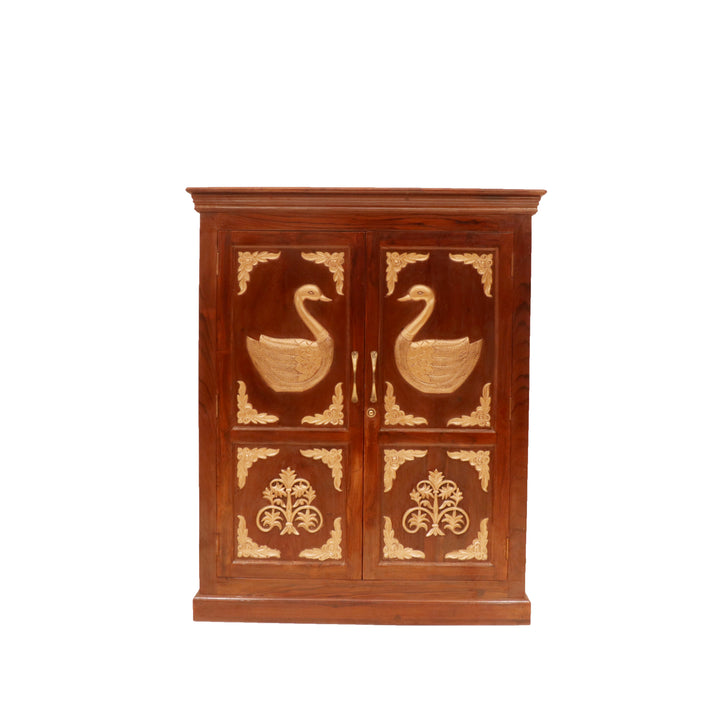 Peacock Wooden Cabinet Wardrobe