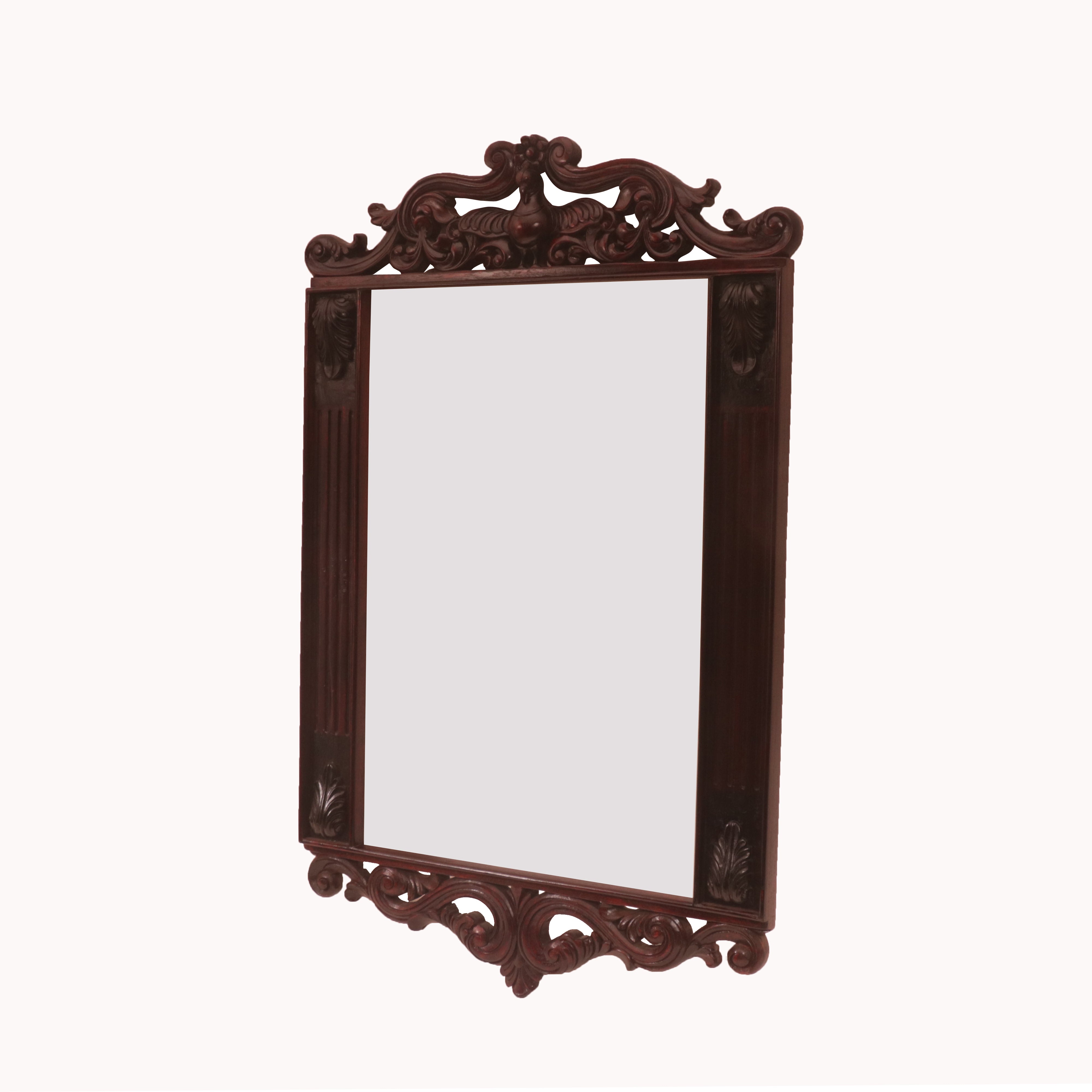 Ornate Carved and Polished Mirror Mirror