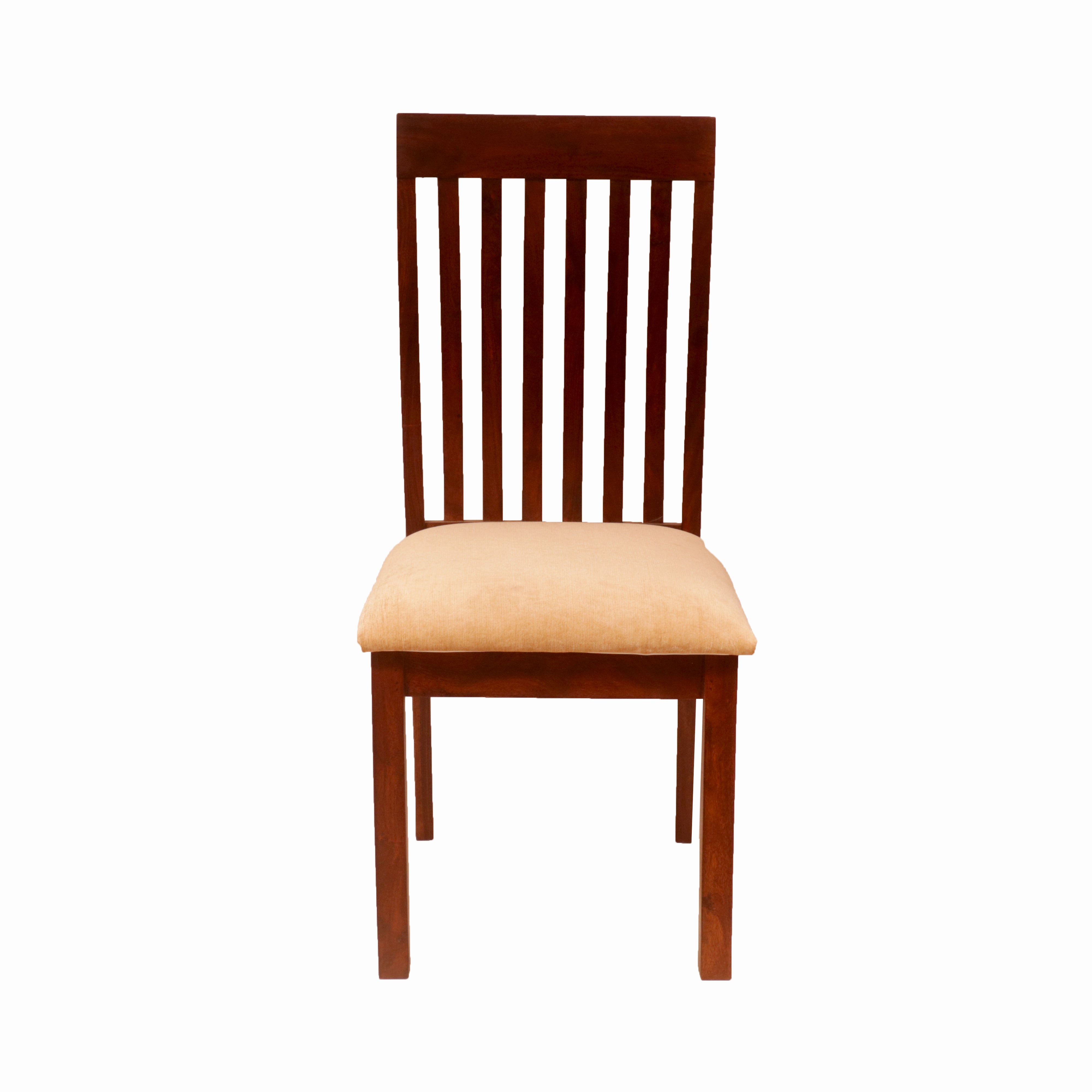(Set of 2) Straight Striped Back Chair Dining Chair
