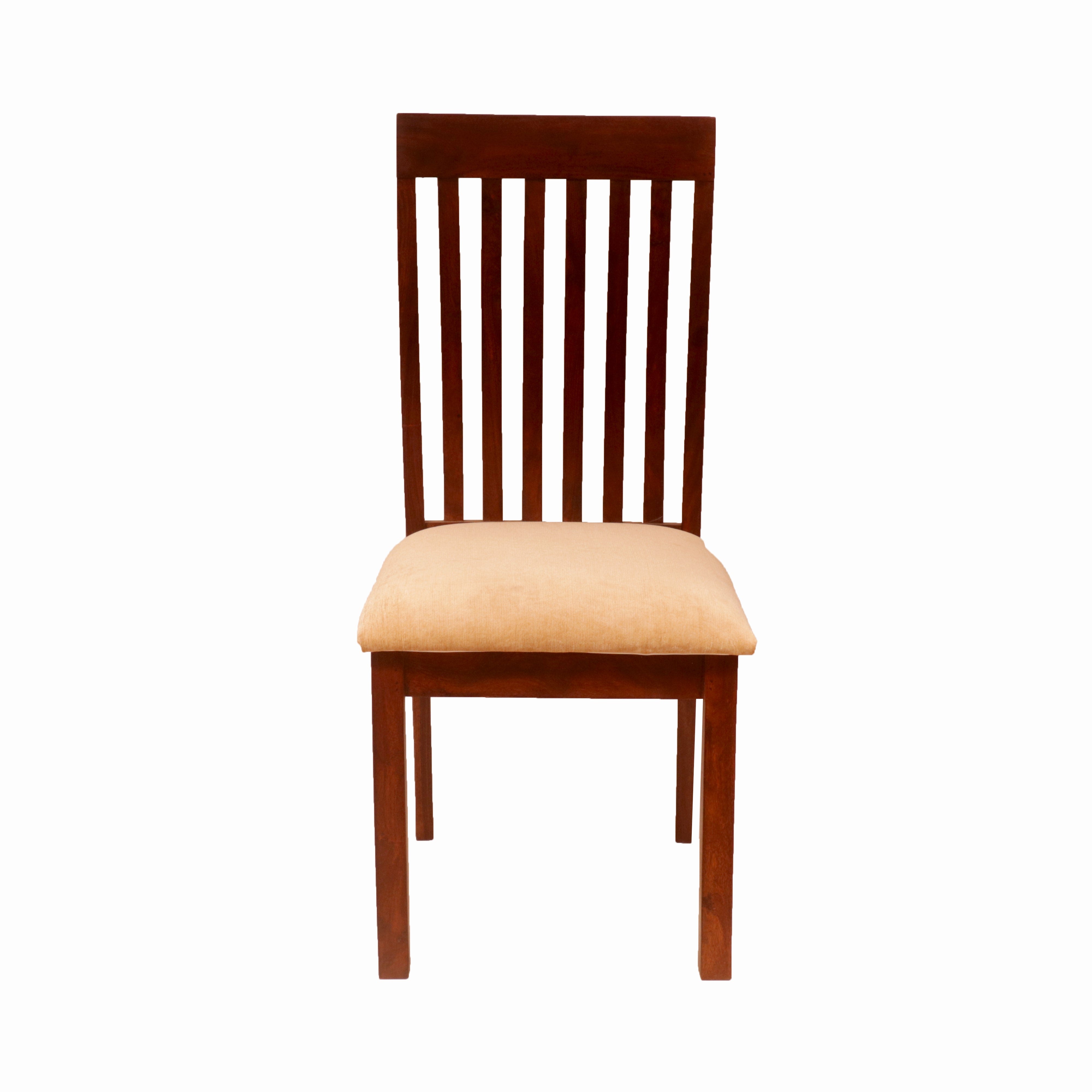 Straight back best sale wooden chair