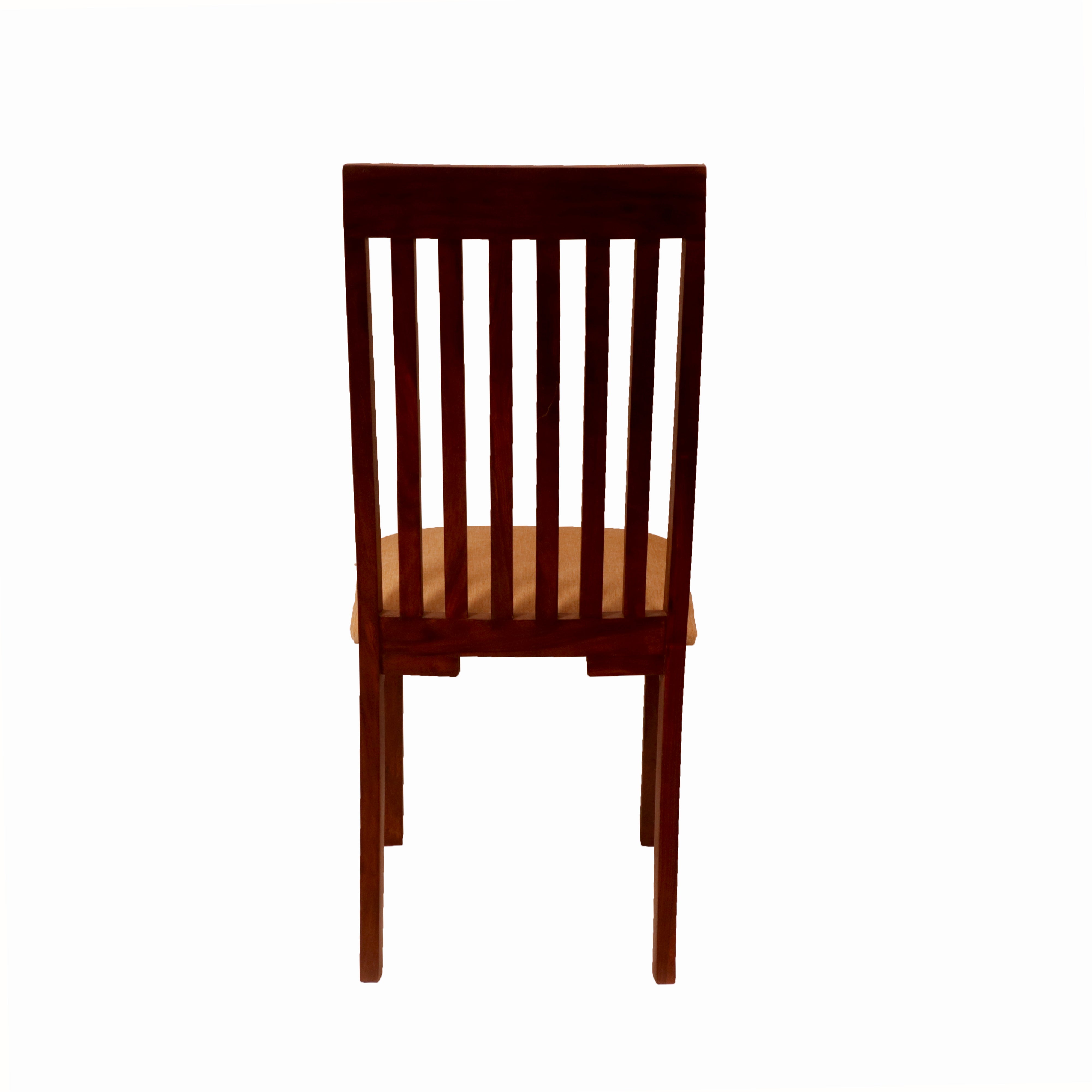 (Set of 2) Straight Striped Back Chair Dining Chair