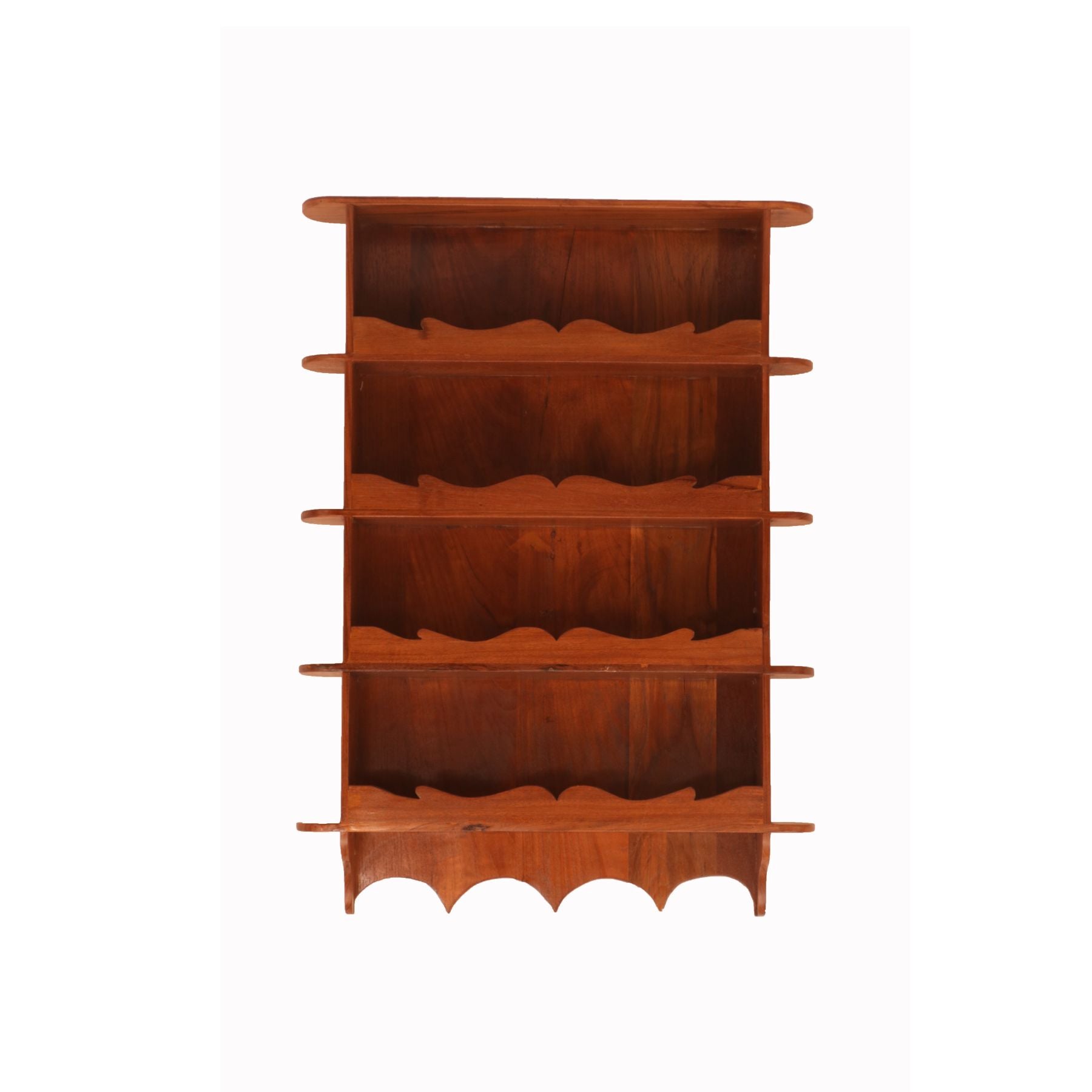 Minaret Style Wall Cabinet (Natural Tone) Book Rack