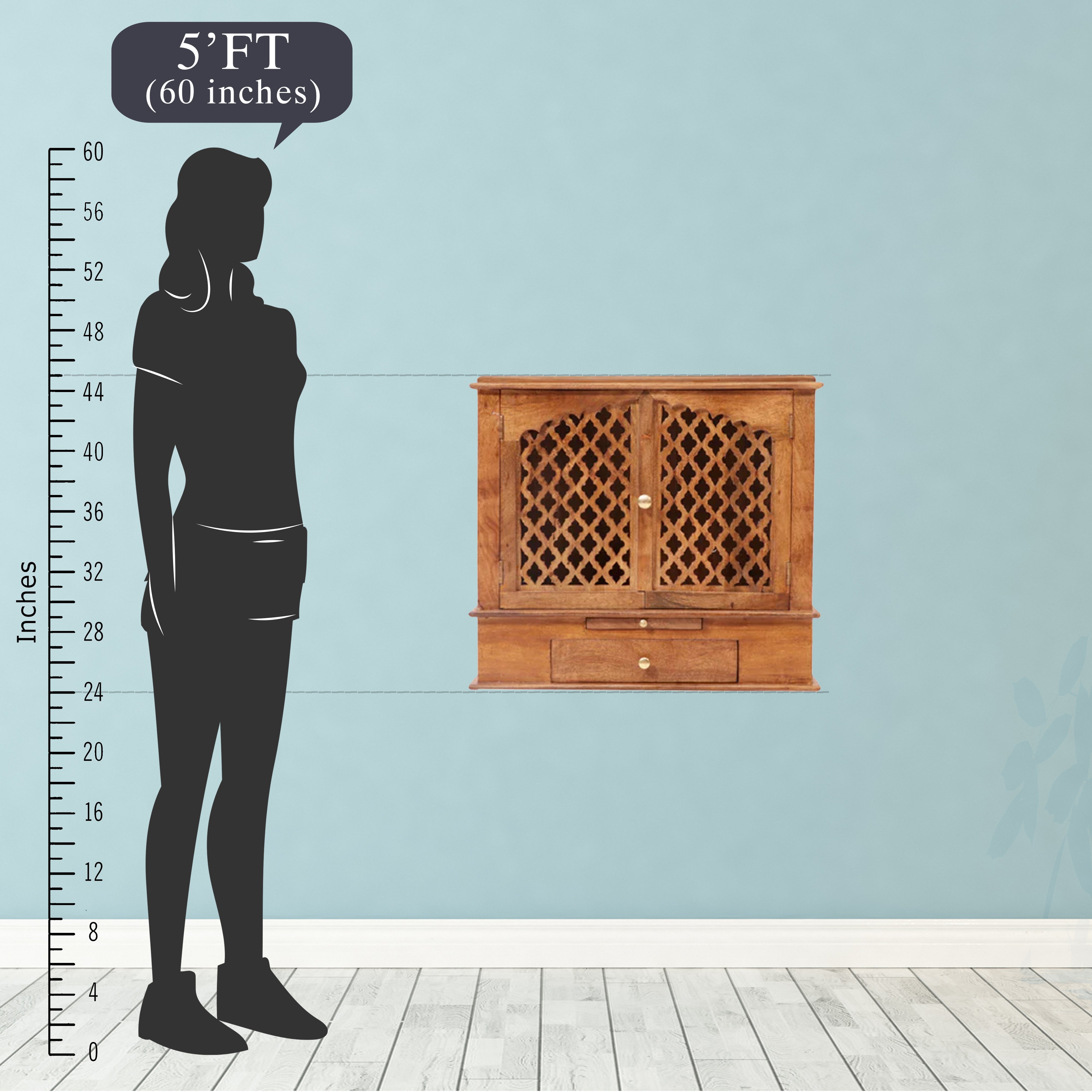 Simple Jali Temple Wooden