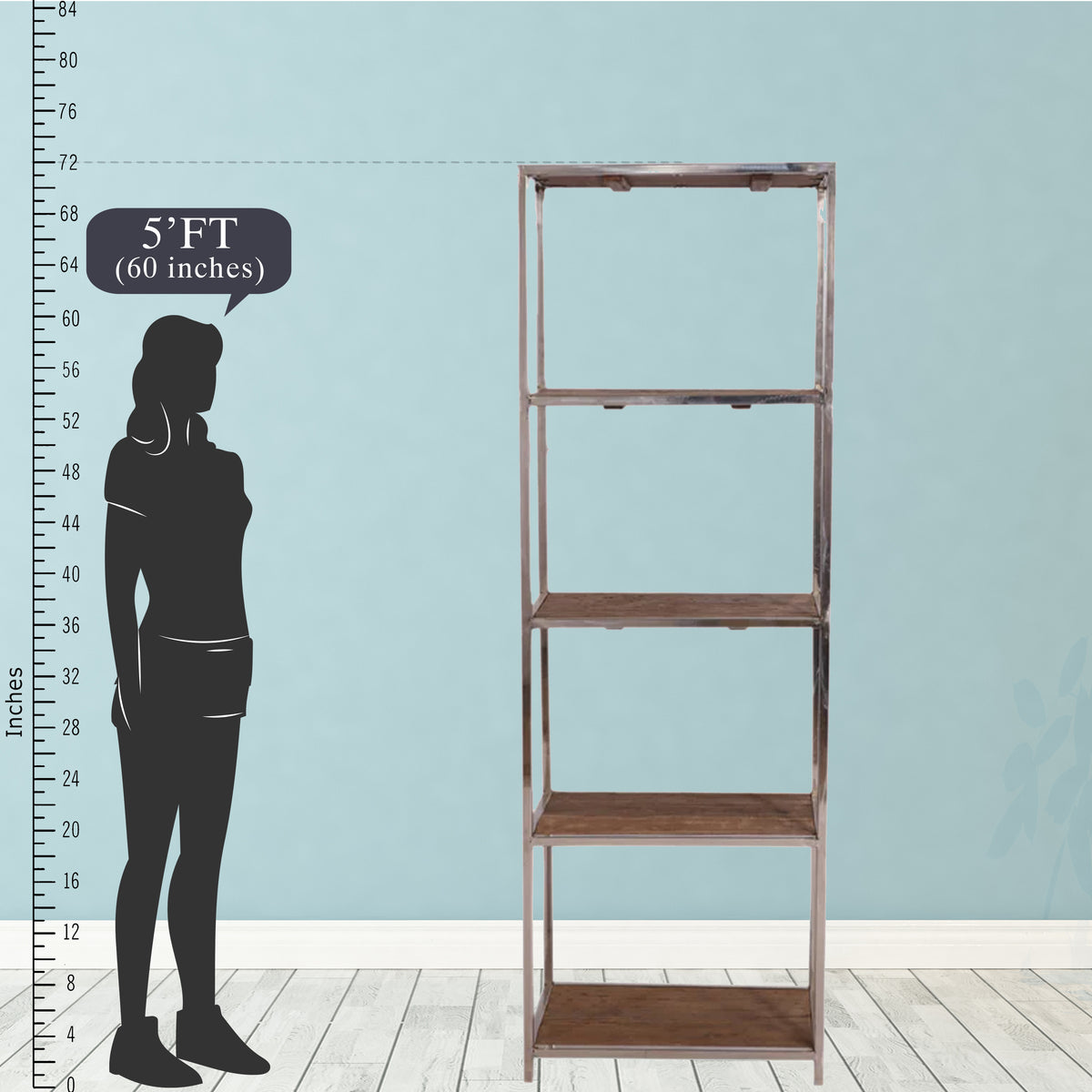 Sleek Metallic Rack