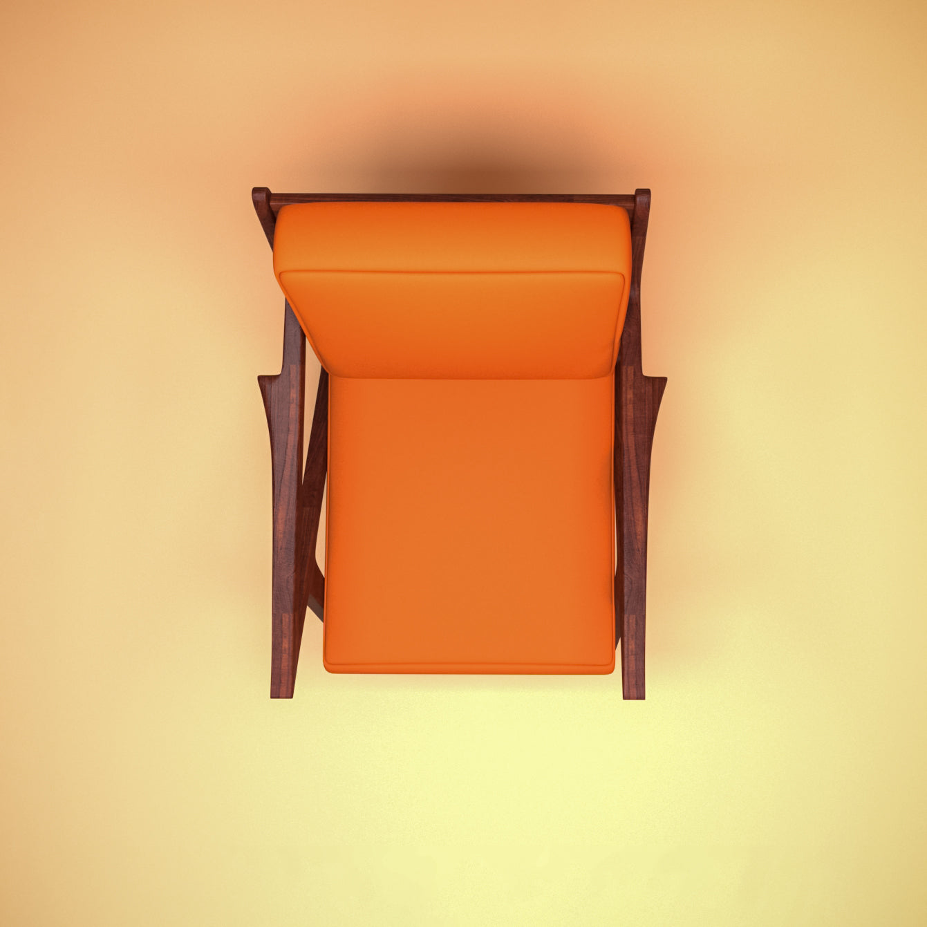 Vintage Modern Finish Wooden Arm Chair Arm Chair
