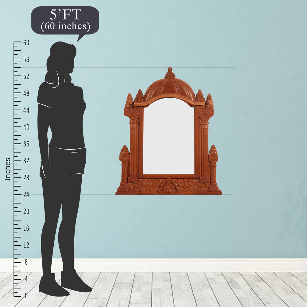 Traditional Mandir Style Mirror Frame