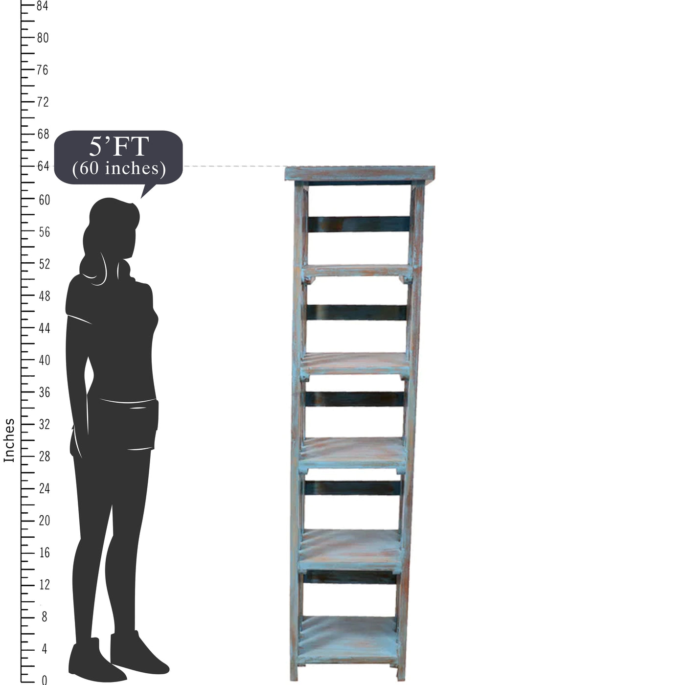 Wooden Strip Concept Open Rack