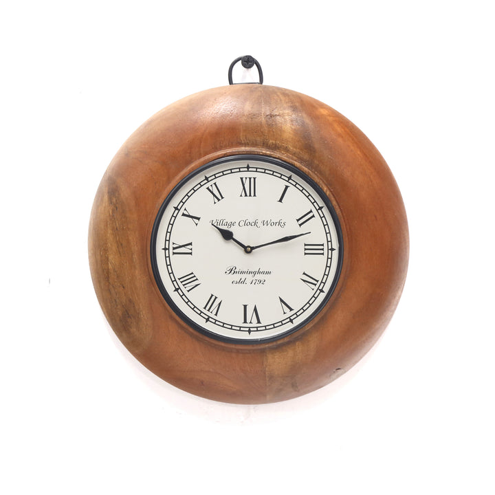 Small Round Wooden Handmade Wall Clock Clock