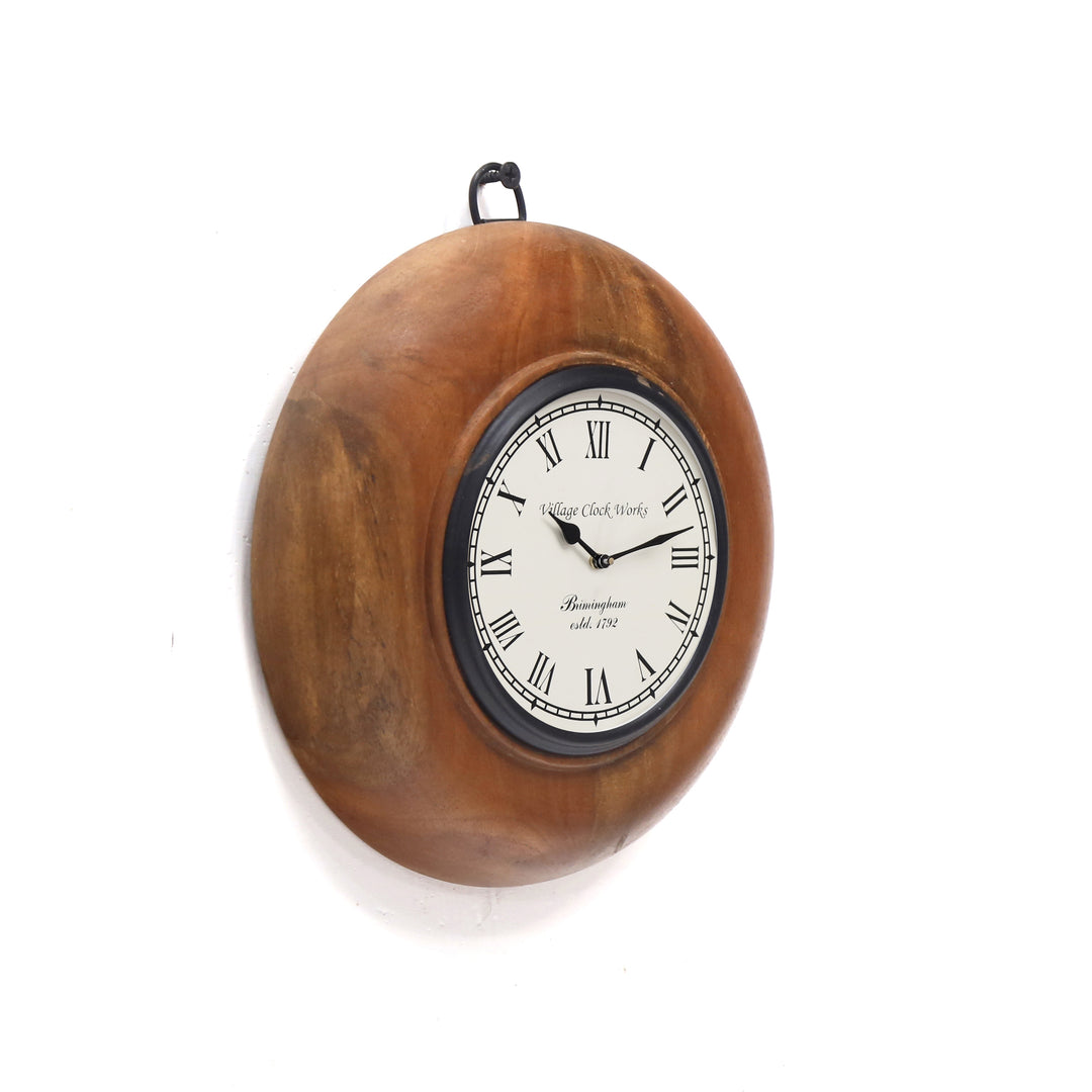 Small Round Wooden Handmade Wall Clock Clock