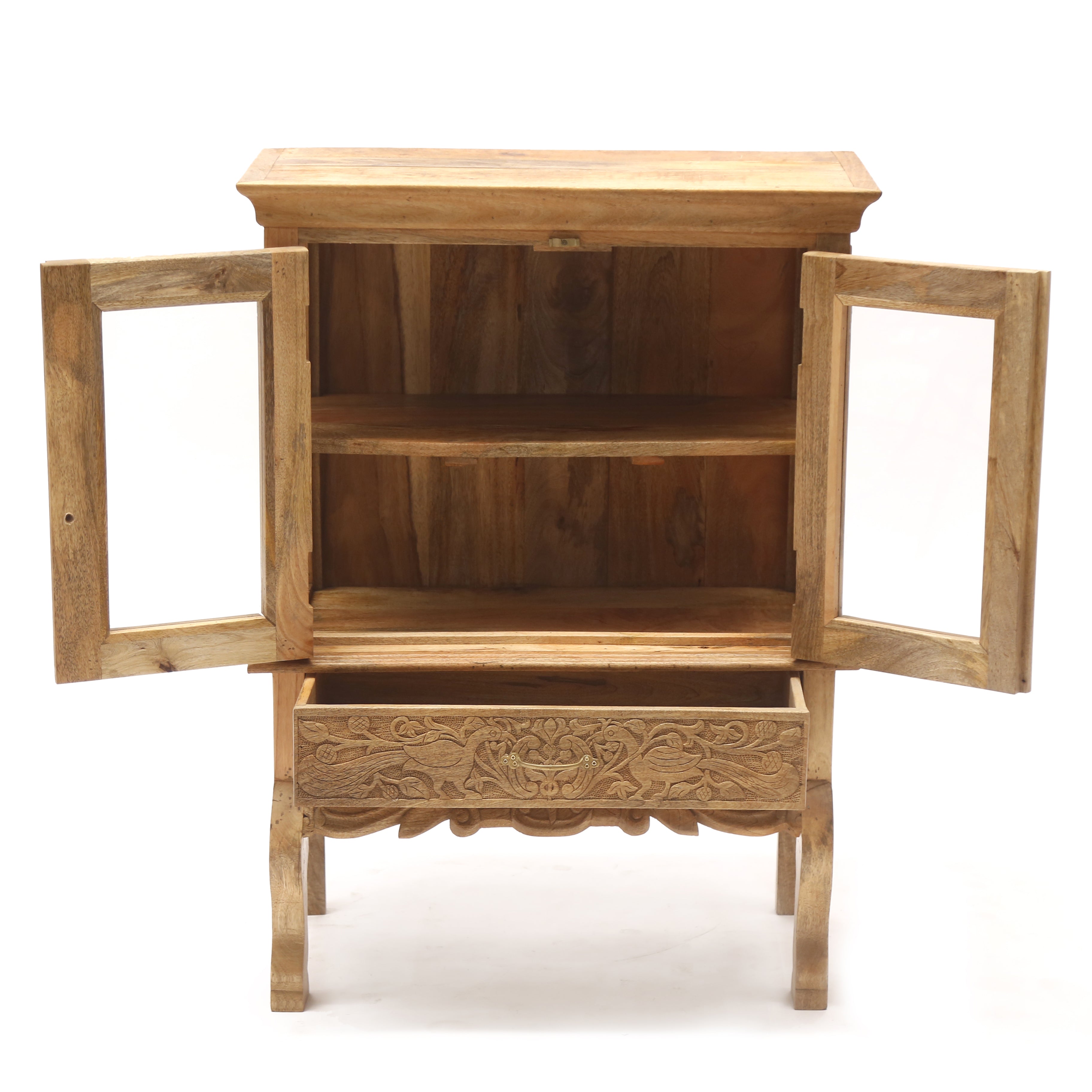 Intricate Designed Wooden Cabinet Cupboard