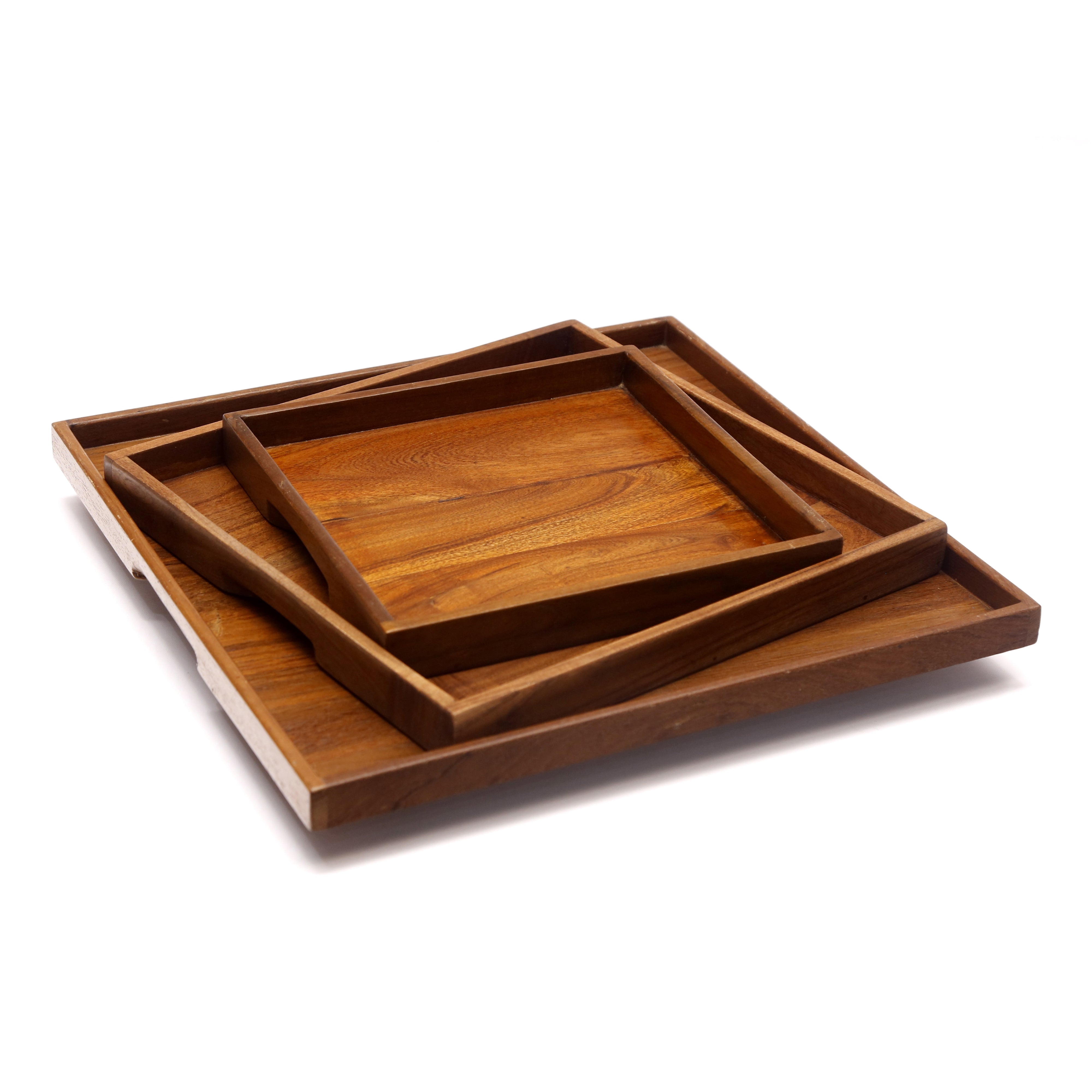 Solid Snack Tray Set Tray