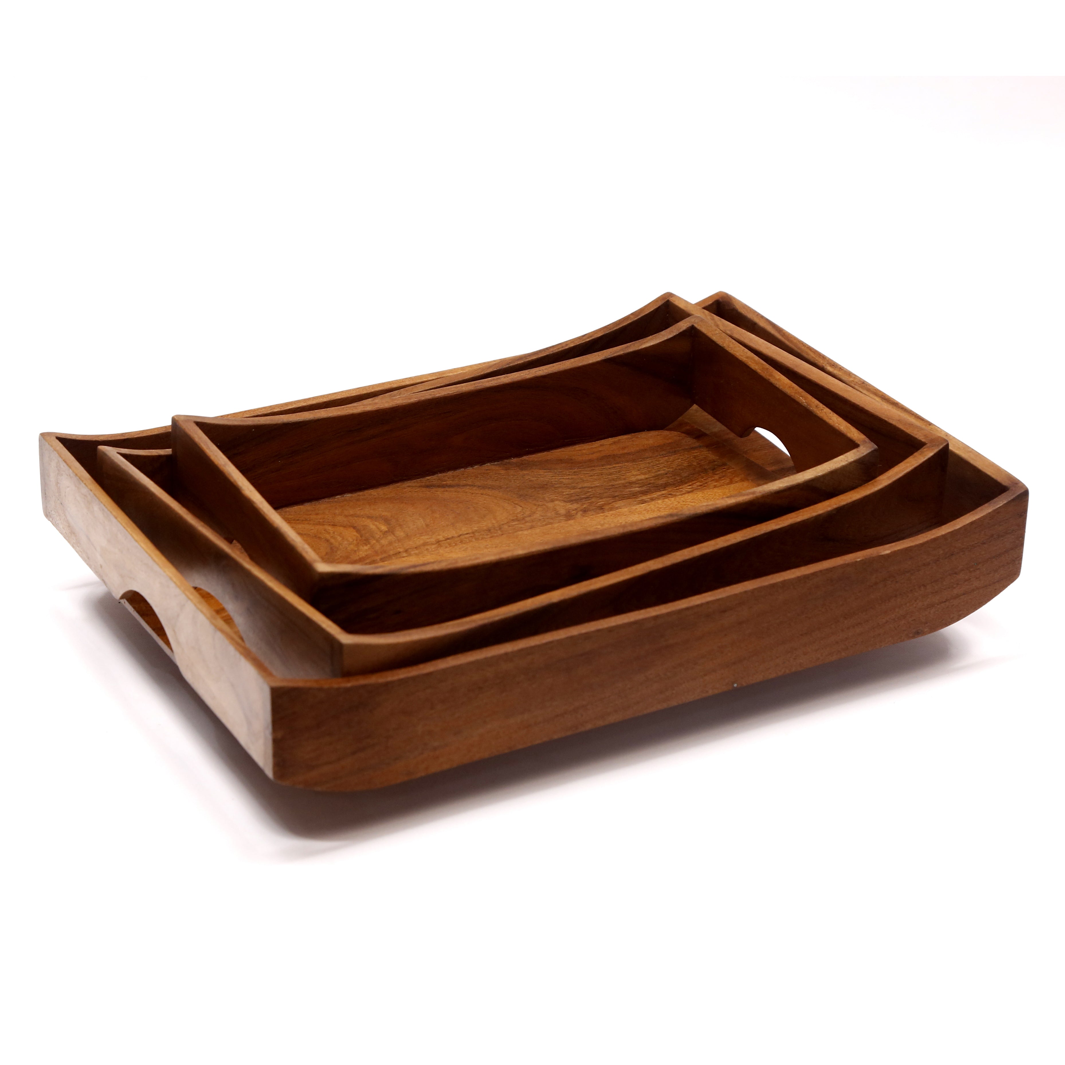 Curved Rectangle Tray - Set of 3 Tray
