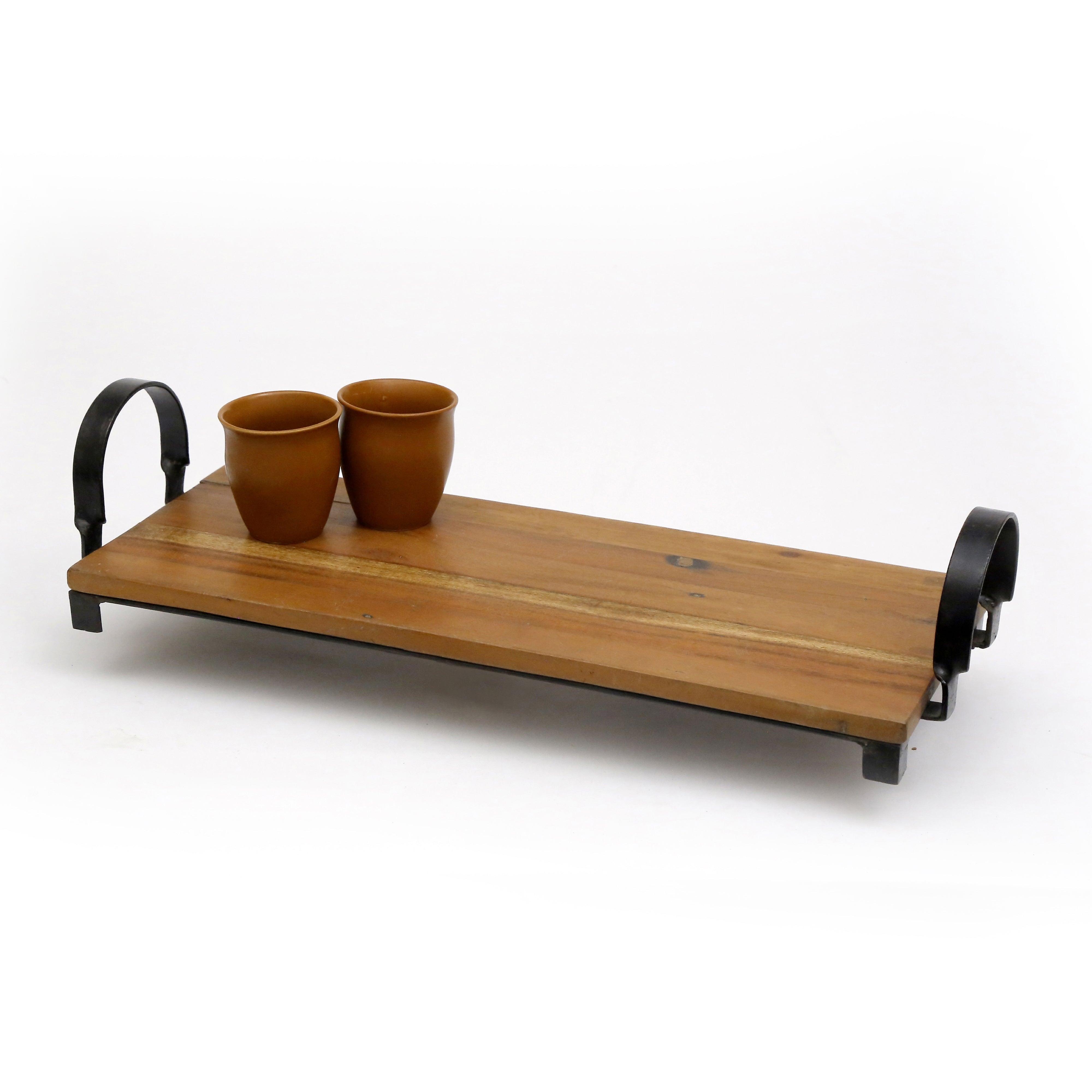 Wooden Tray Plank with Handle Tray