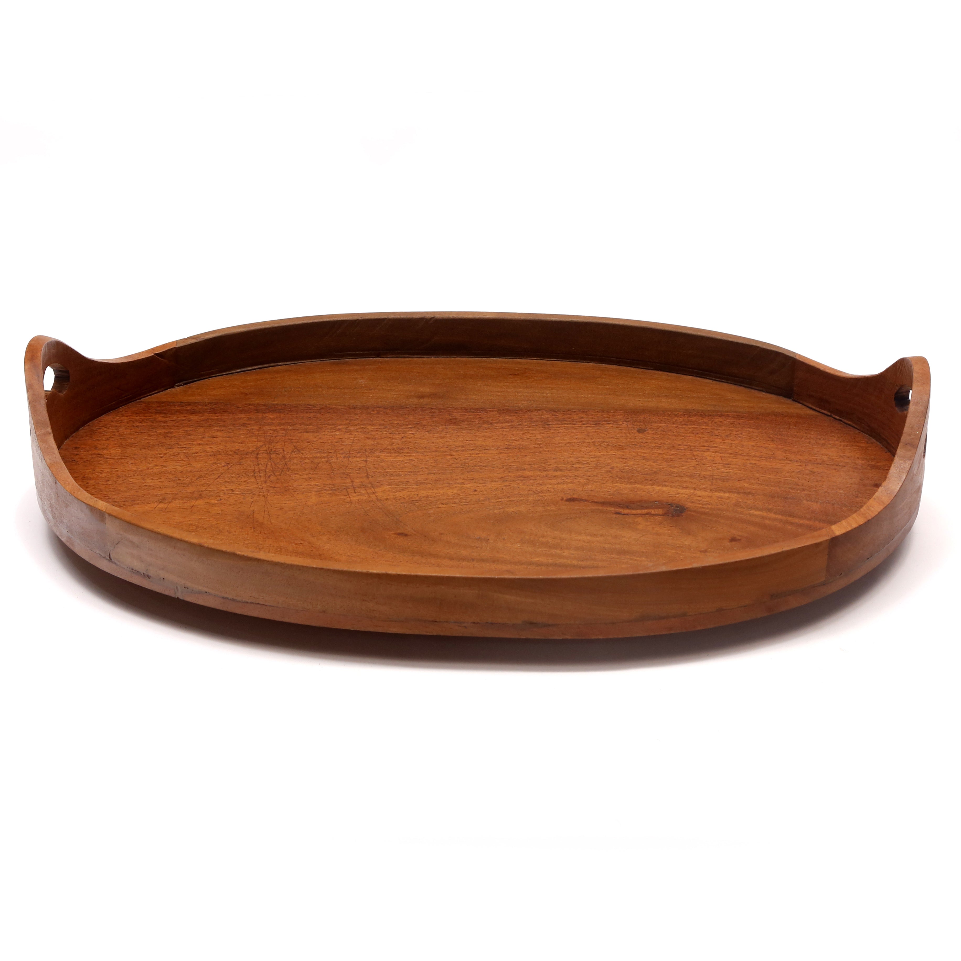 Oval Solid Wood Tray Tray