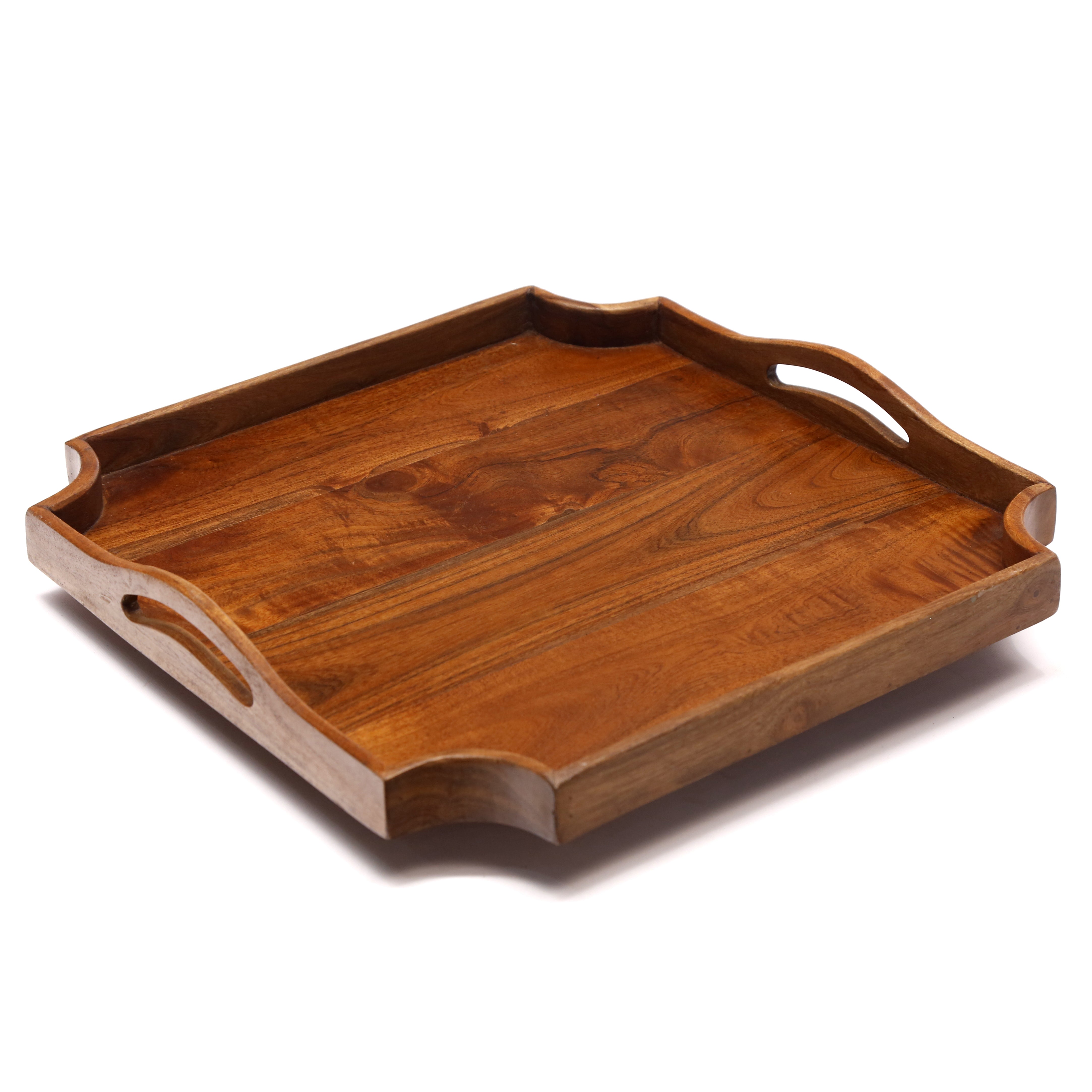 Wooden Abstract-shaped Tray Set Tray