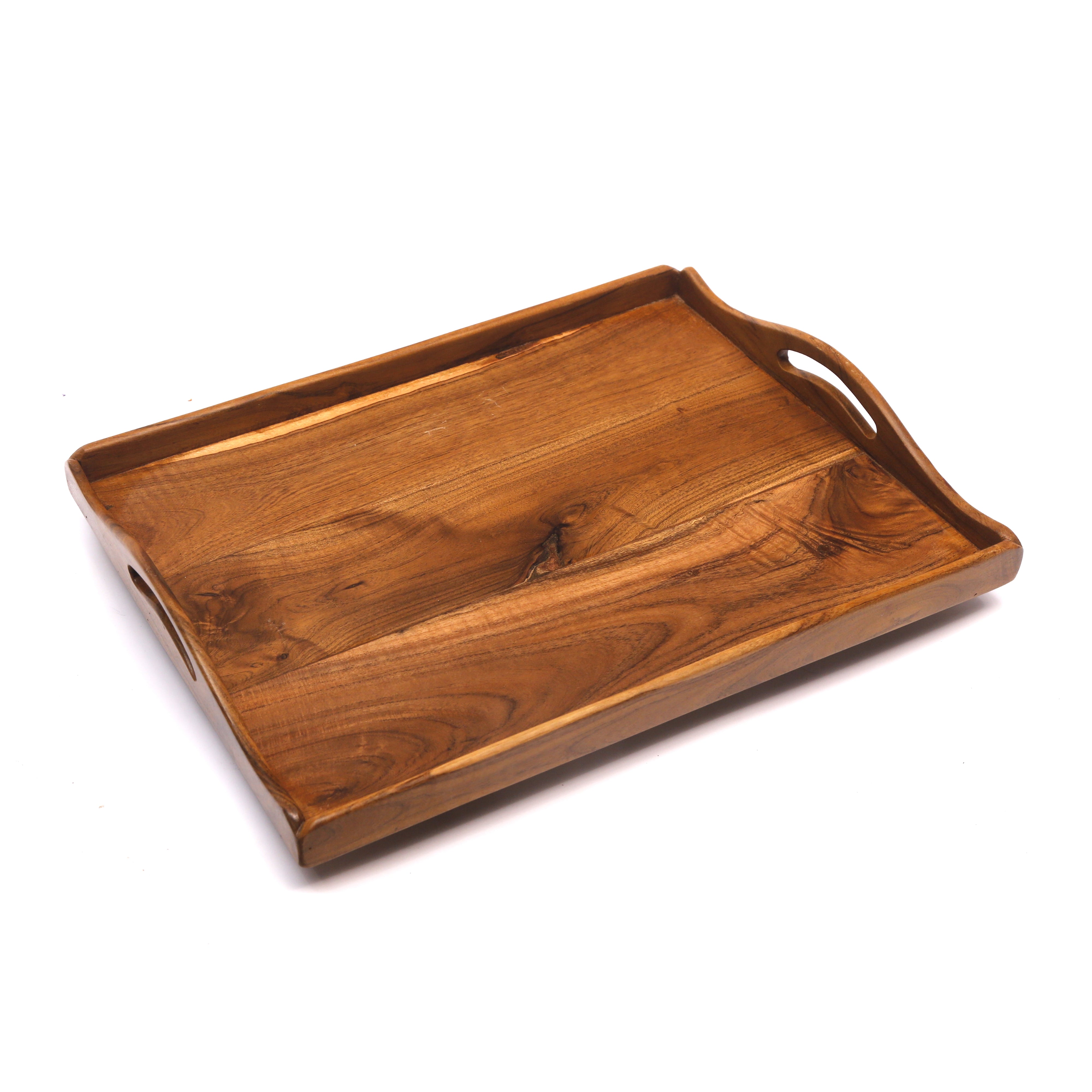 Wooden Crafted Tray Set Tray