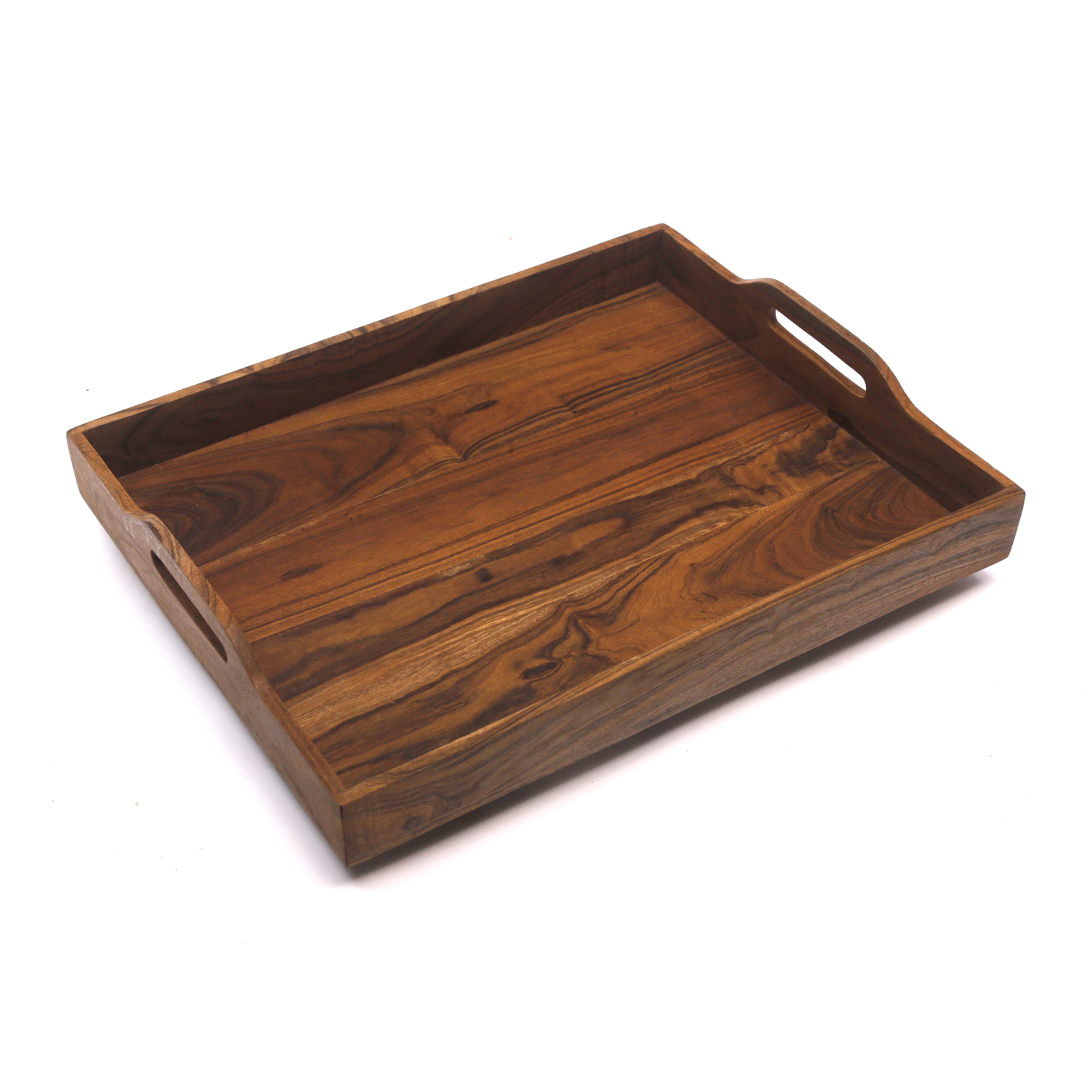 Solid Outer Handle Tray - - Set of 3 Tray