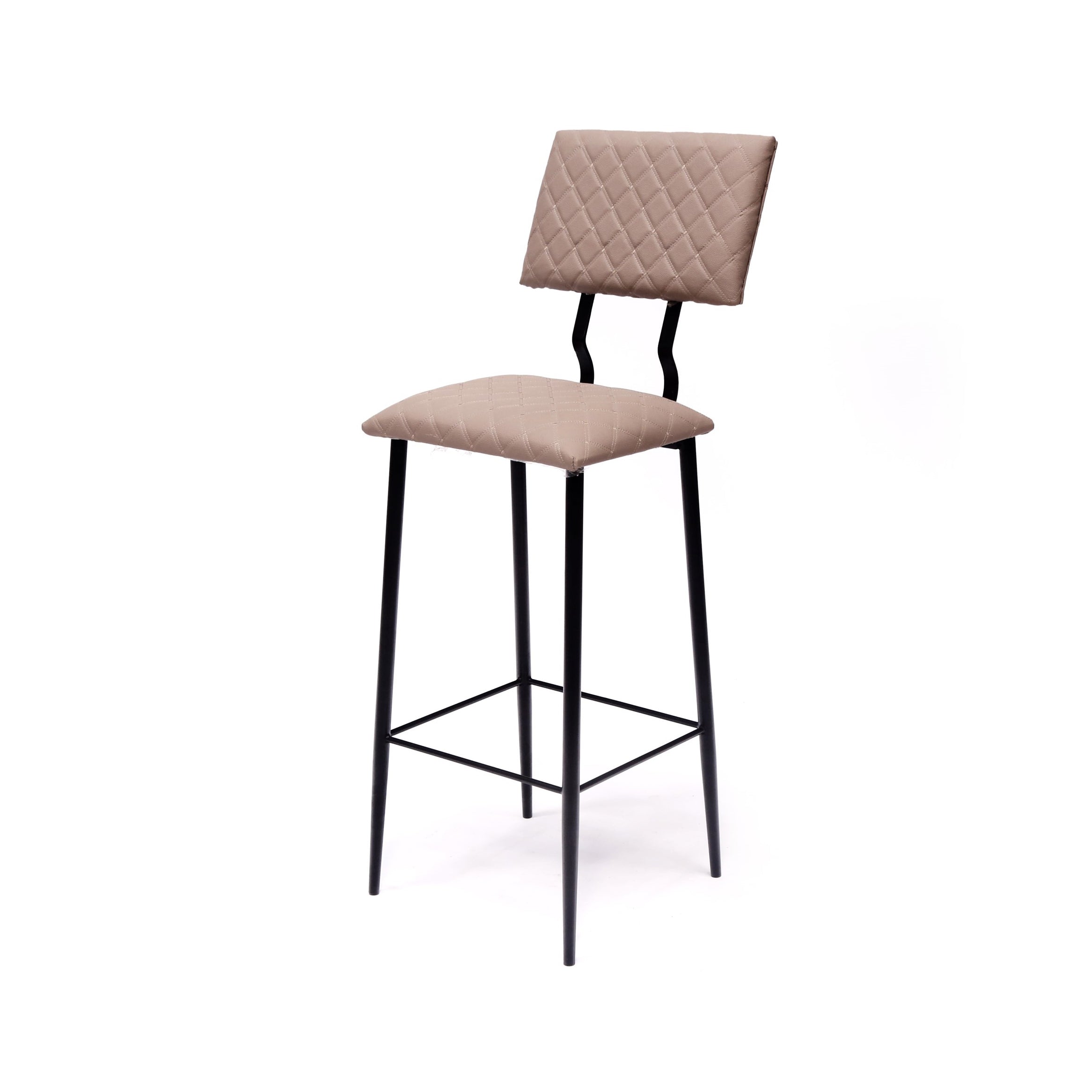 Abstract Back Bar Chair (Diamond Cream) Bar Chair