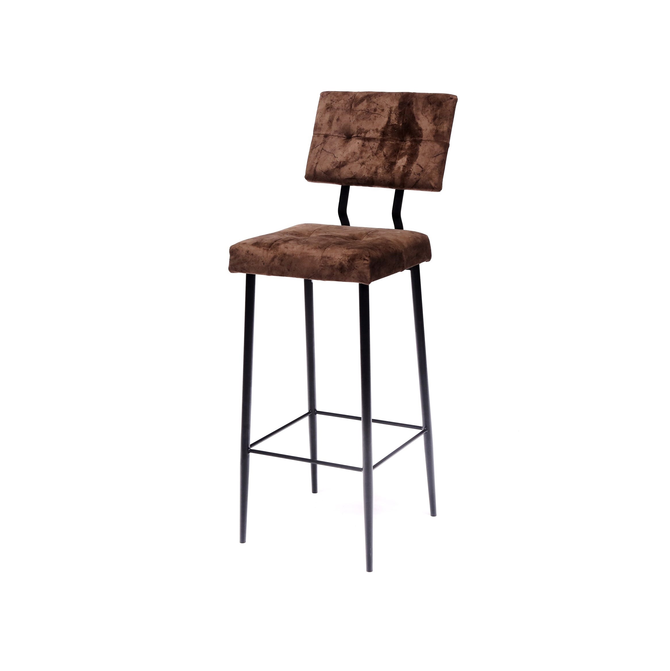 Abstract Back Bar Chair (Plain Brown) Bar Chair