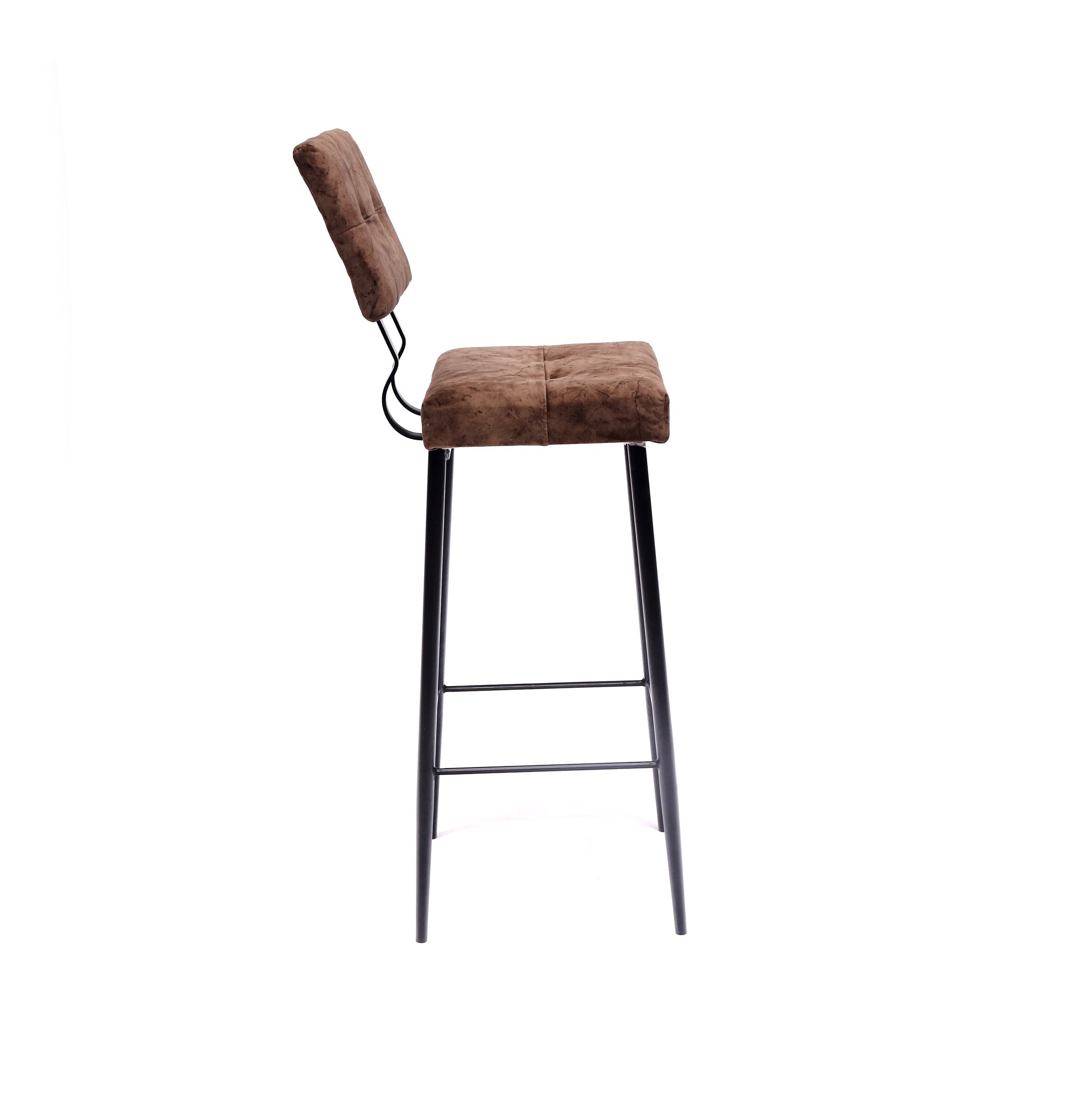 Abstract Back Bar Chair (Plain Brown) Bar Chair