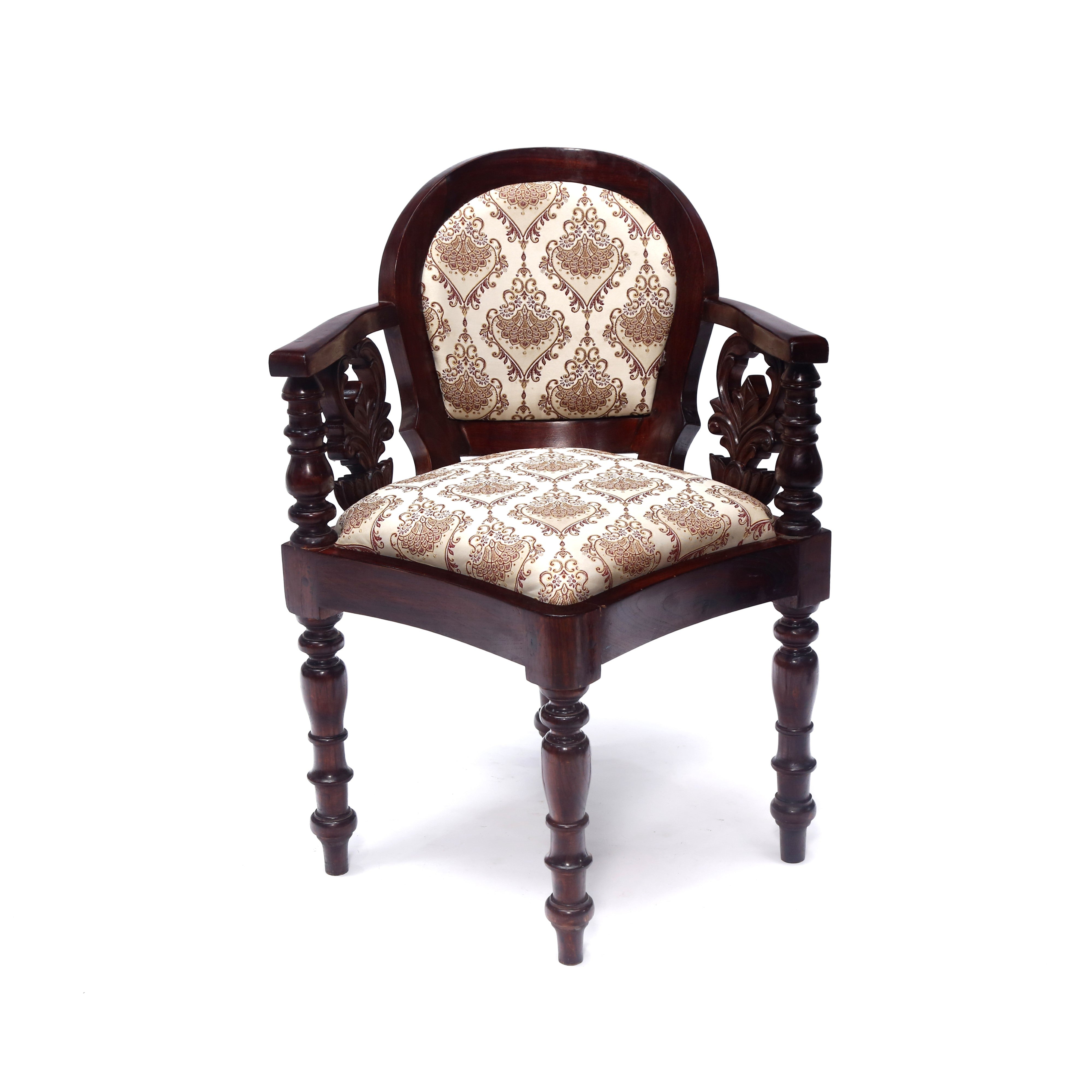 Diagonal Aligned Colonial Chair Corner Chair