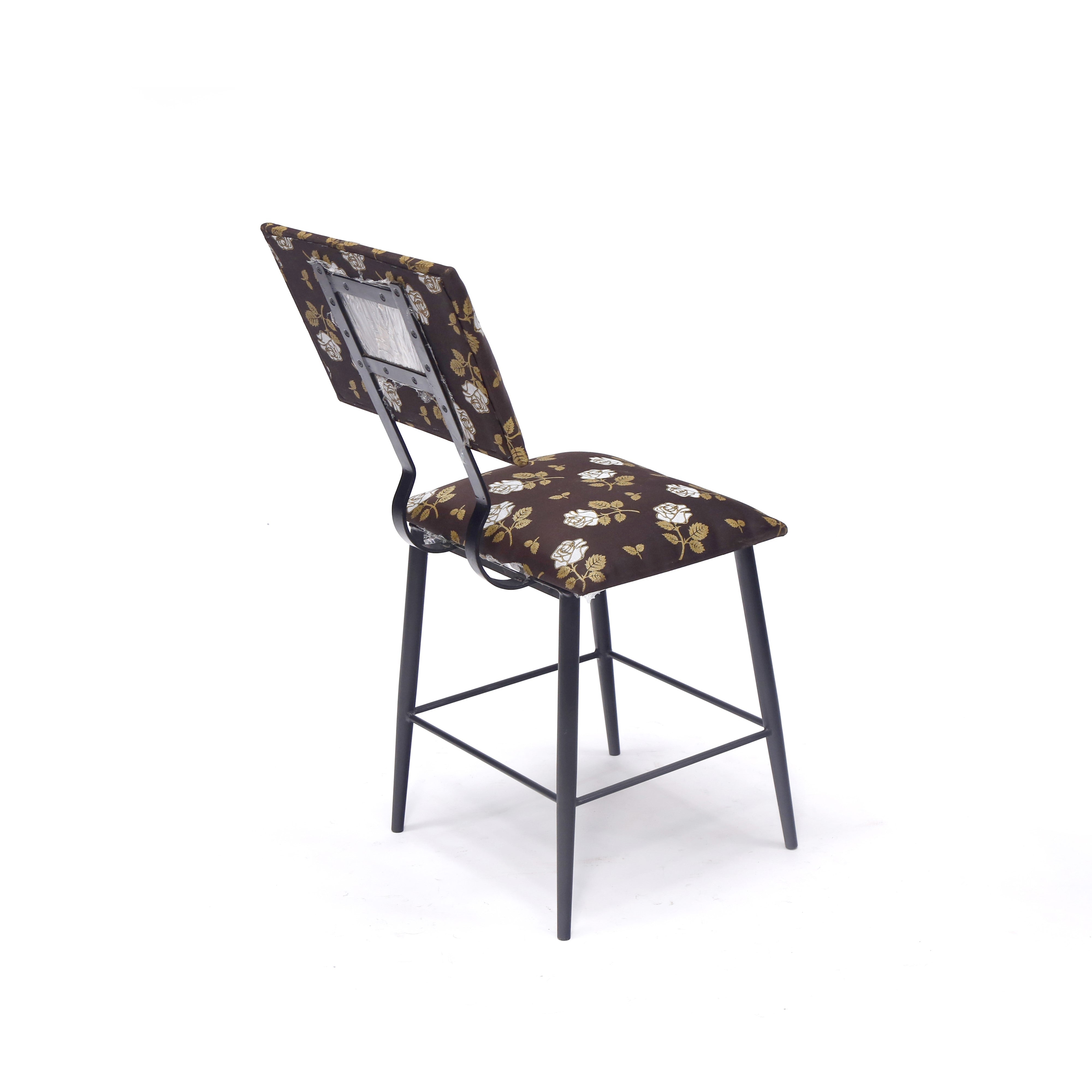(Set of 2) Metal Upholstery Chair Dining Chair