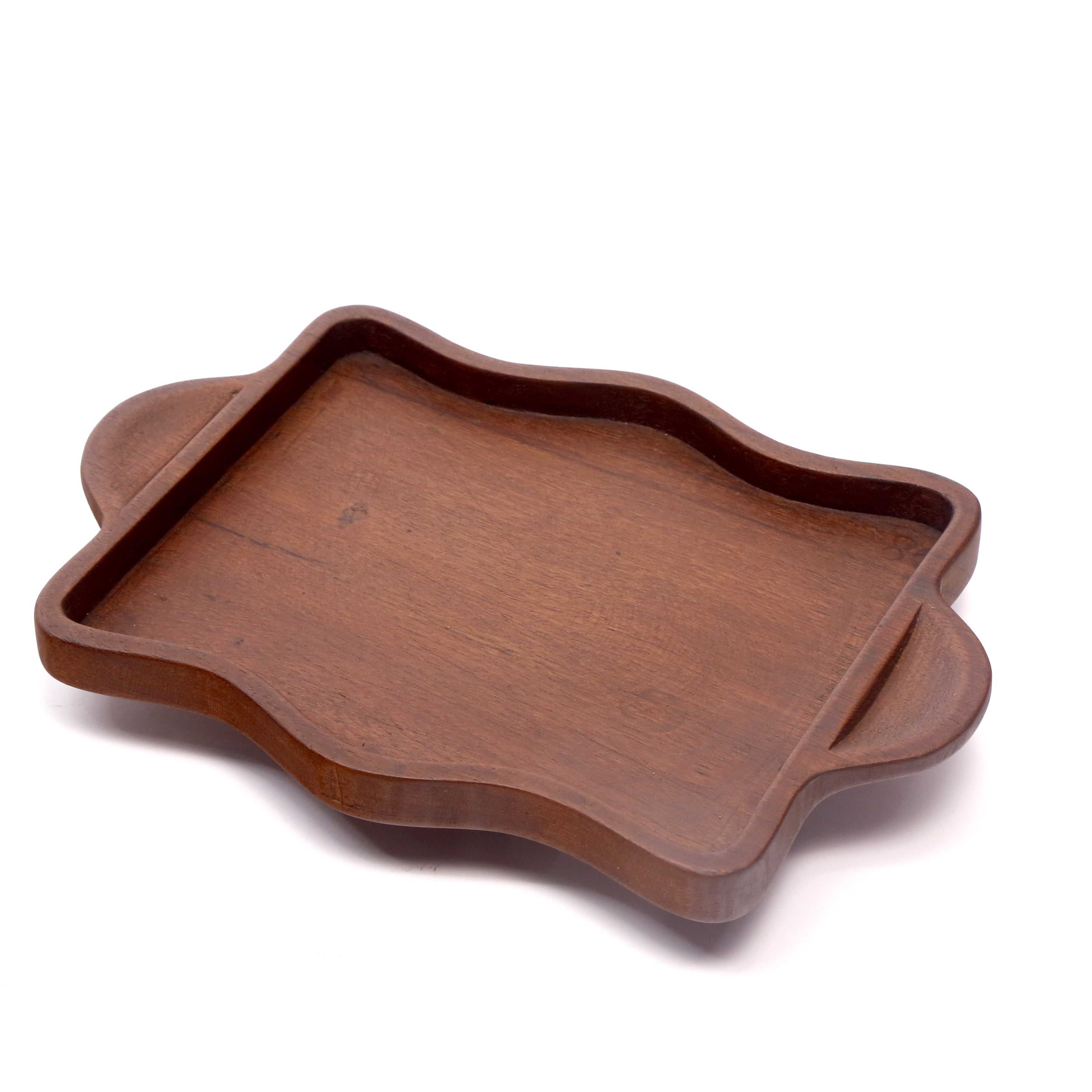 Rectangle Wave Wooden Tray Platter