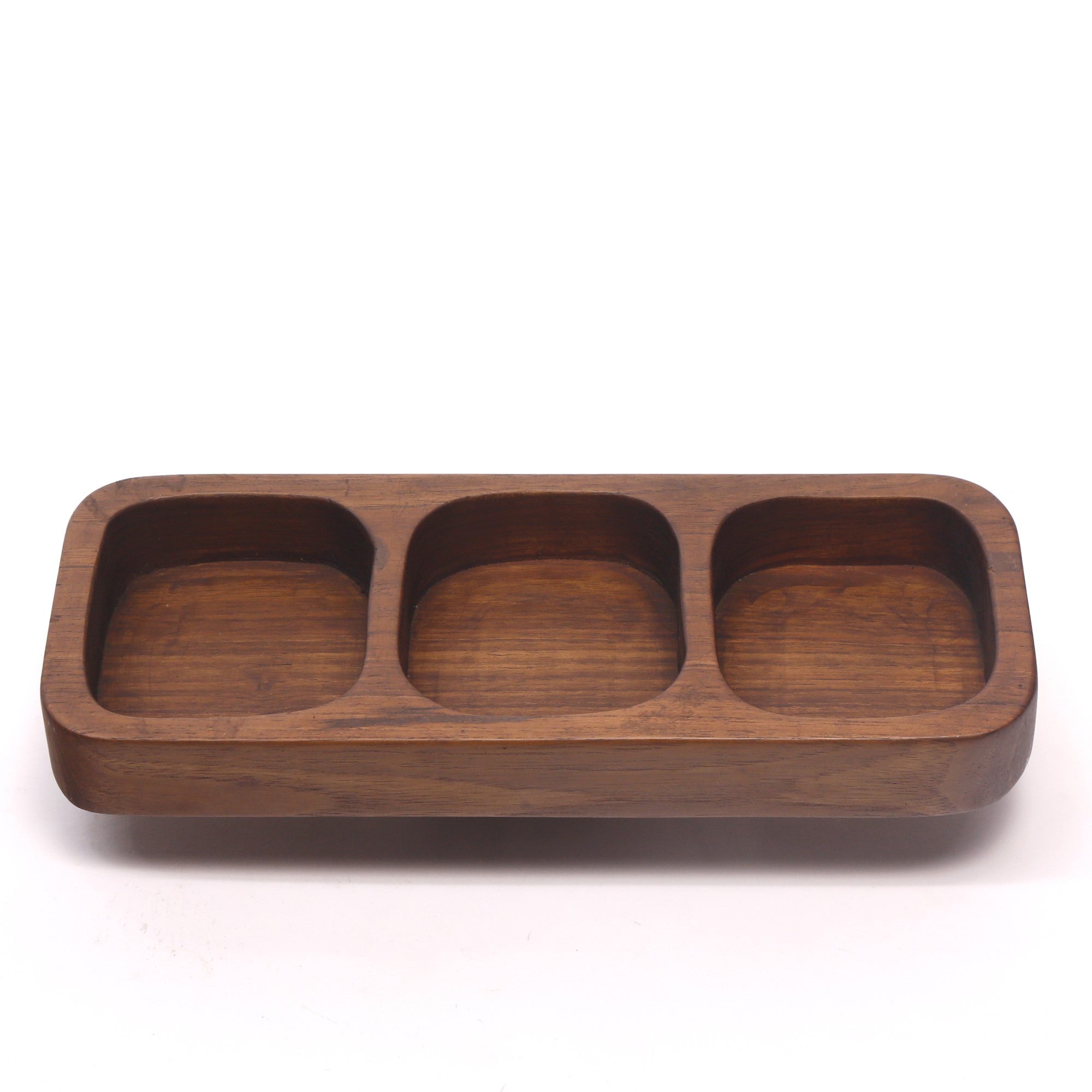 Multi-slot Wooden Tray Platter