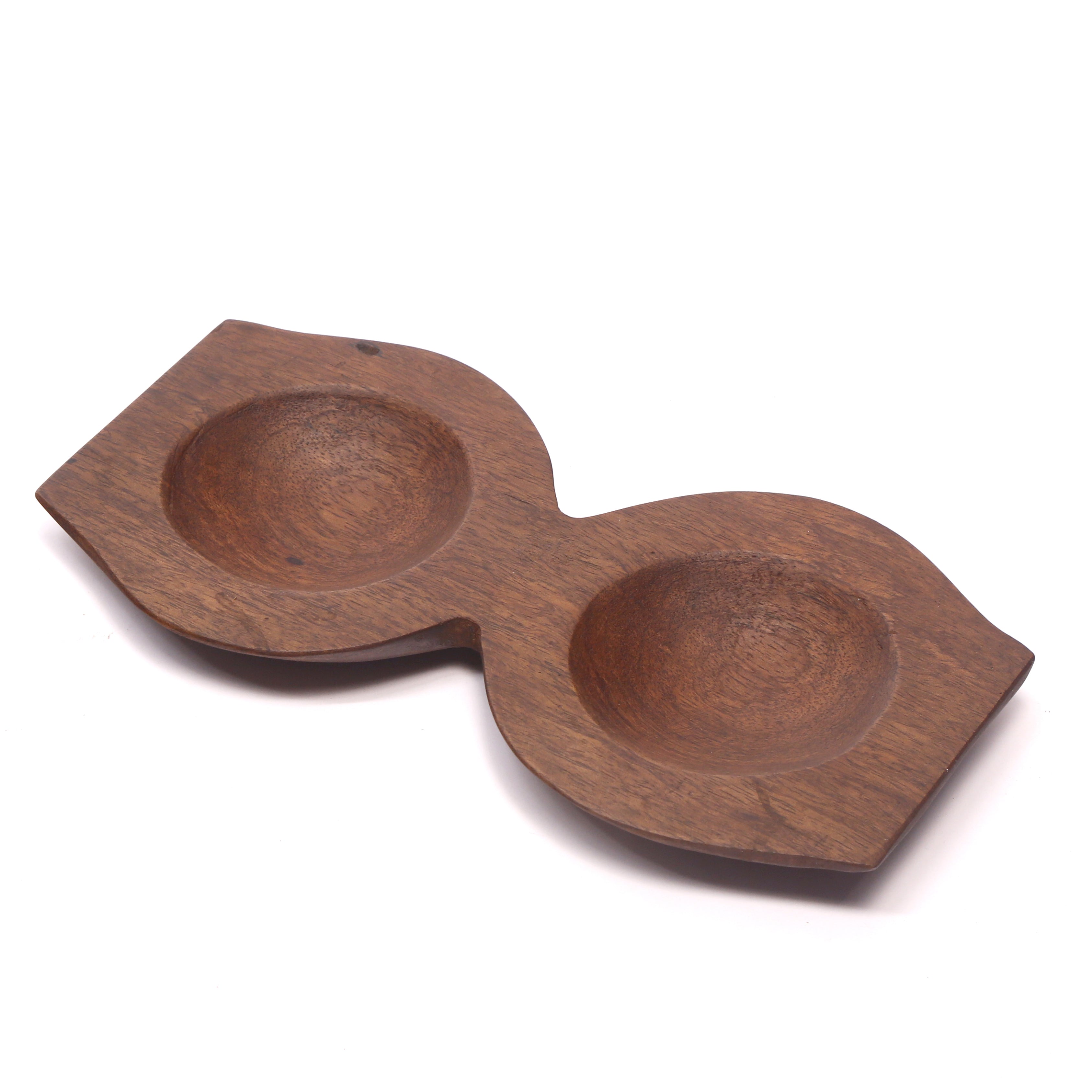 Double Bowl Holder Platter Platter