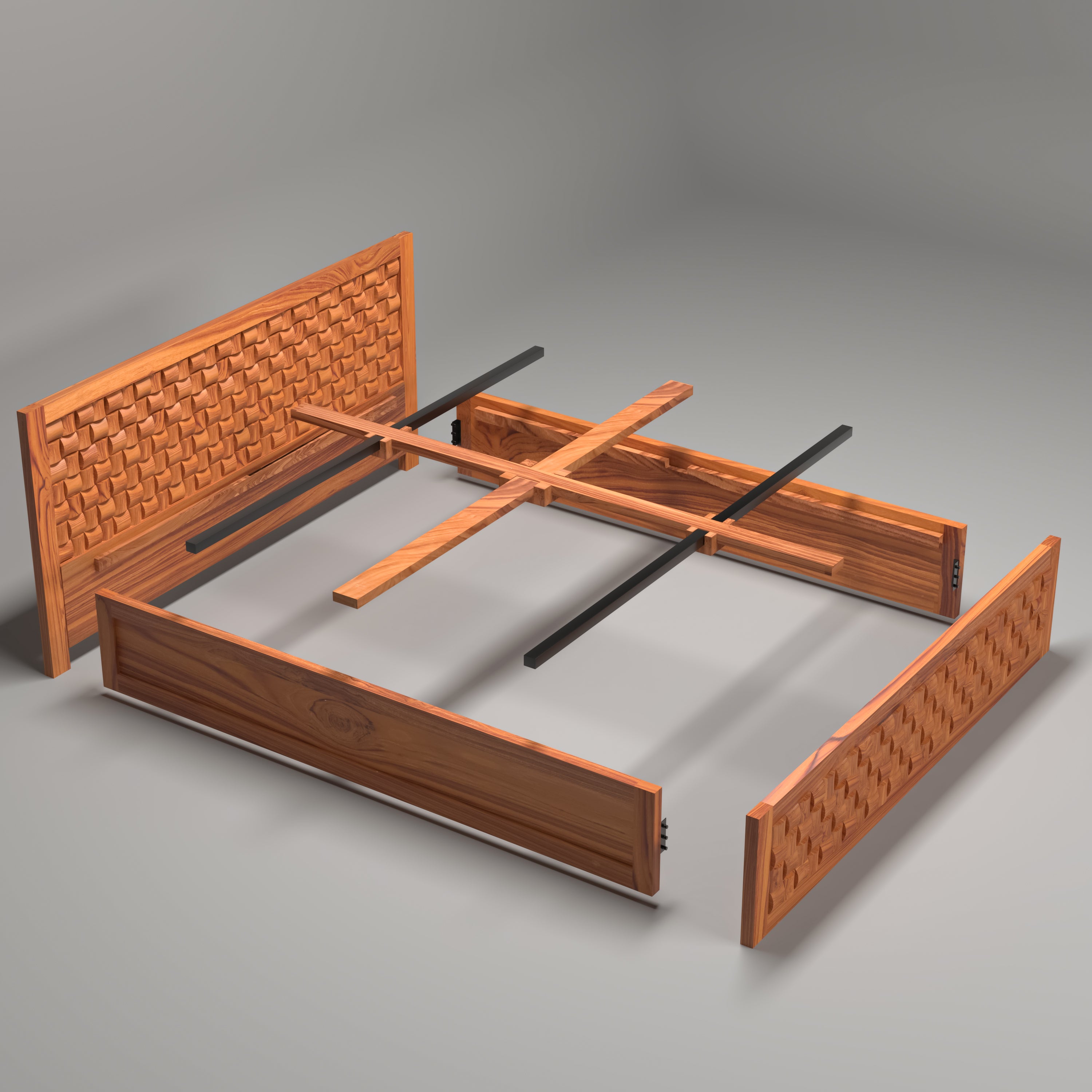 Wooden Regal designed Bed Bed