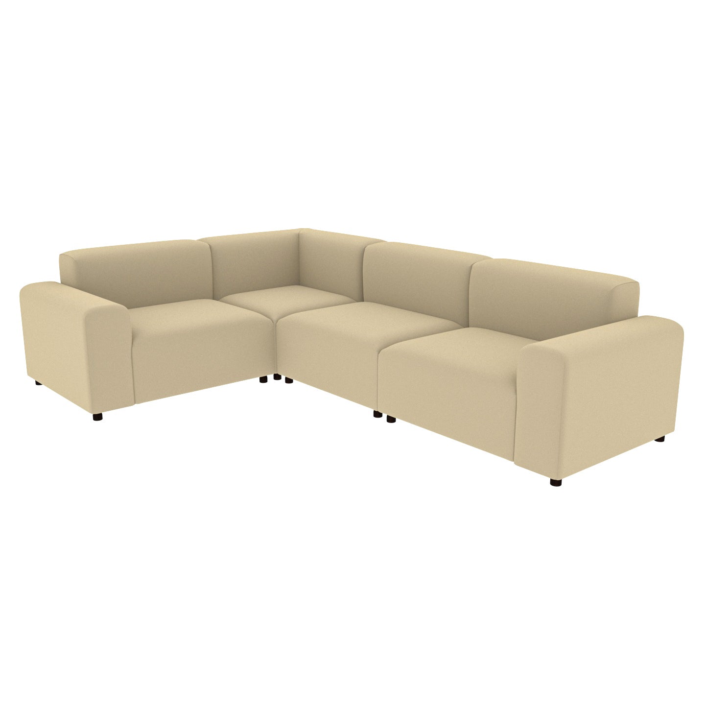 Better Blonde Pastel Coloured Comfort Long L Shaped 4 Seater Sofa for Home Sofa