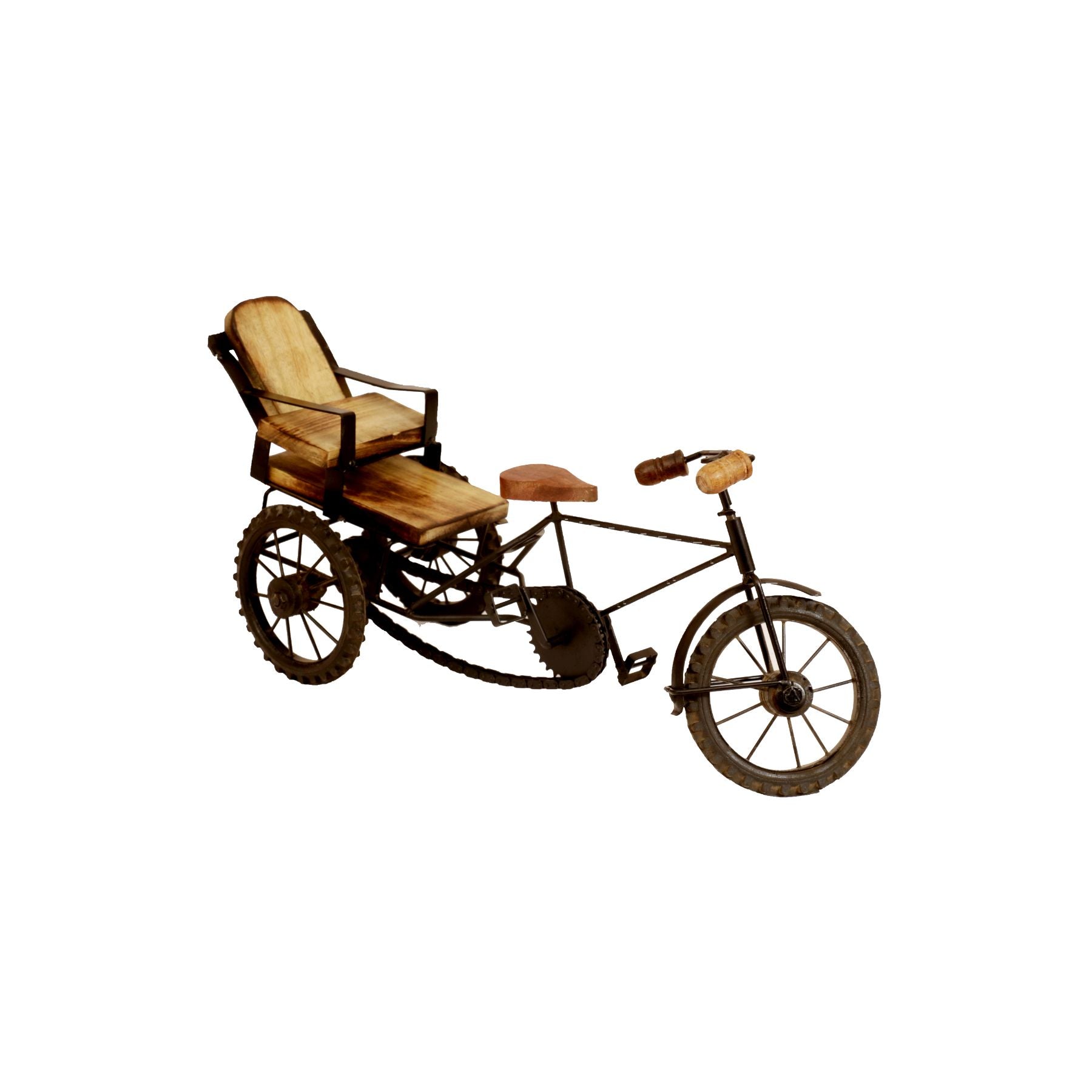 Vintage India Cycle Rickshaw Vehicle figurine