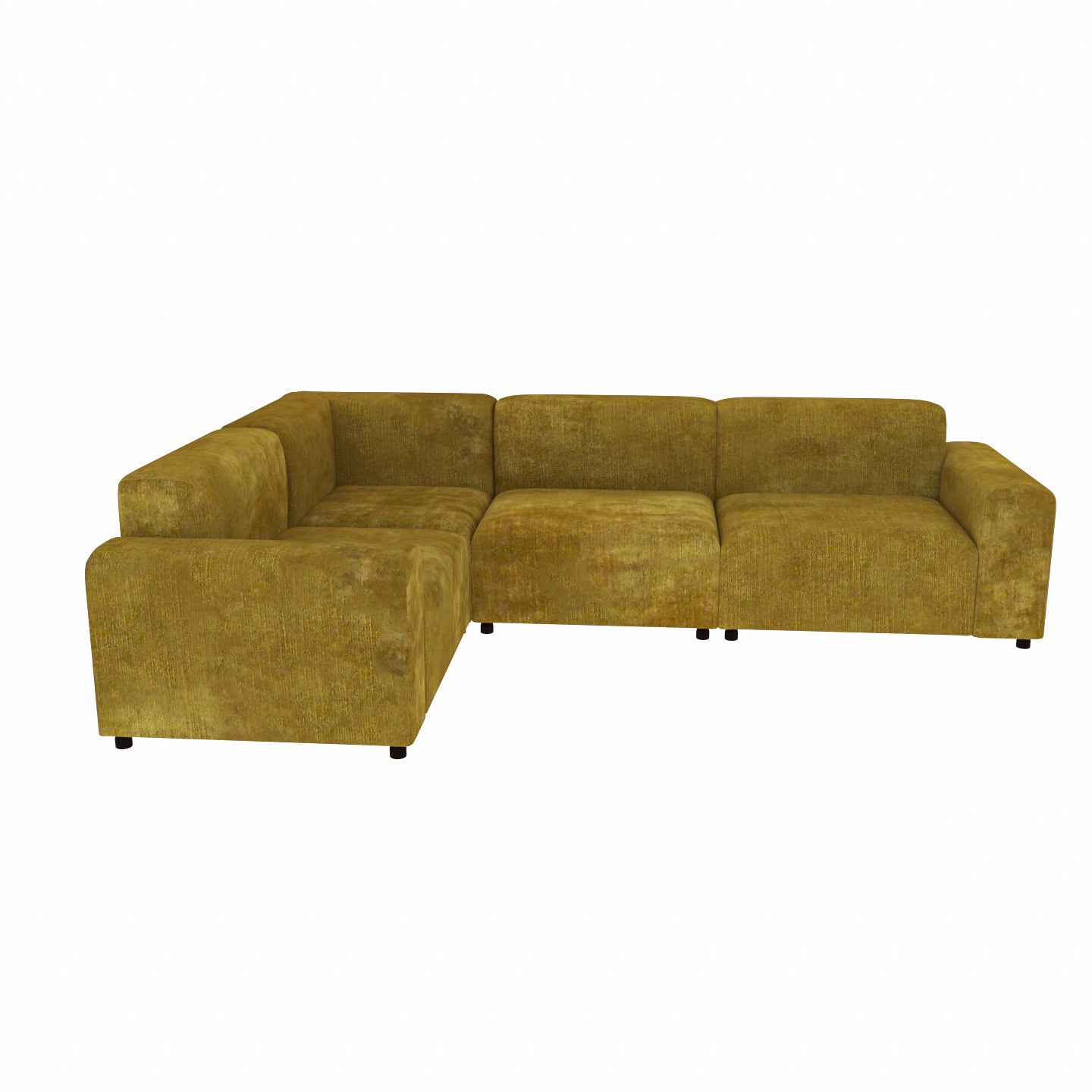 Rustic Pearl Pastel Coloured with Premium Comfort L Shaped 4 Seater Sofa Set for Home Sofa
