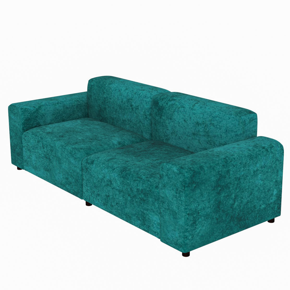 Blue Sea Water Coloured Comfort 2 Seater Sofa for Home Sofa