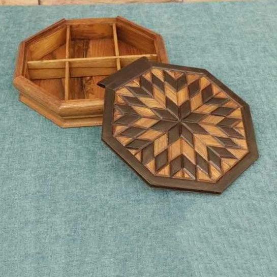 Sun Pattern Box Wooden Box