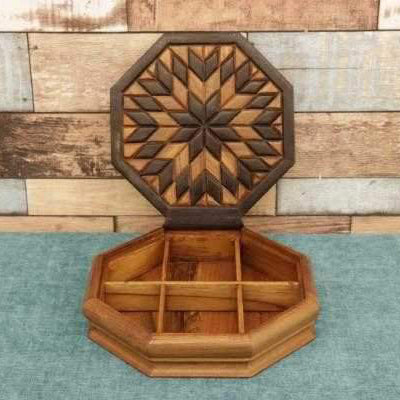 Sun Pattern Box Wooden Box