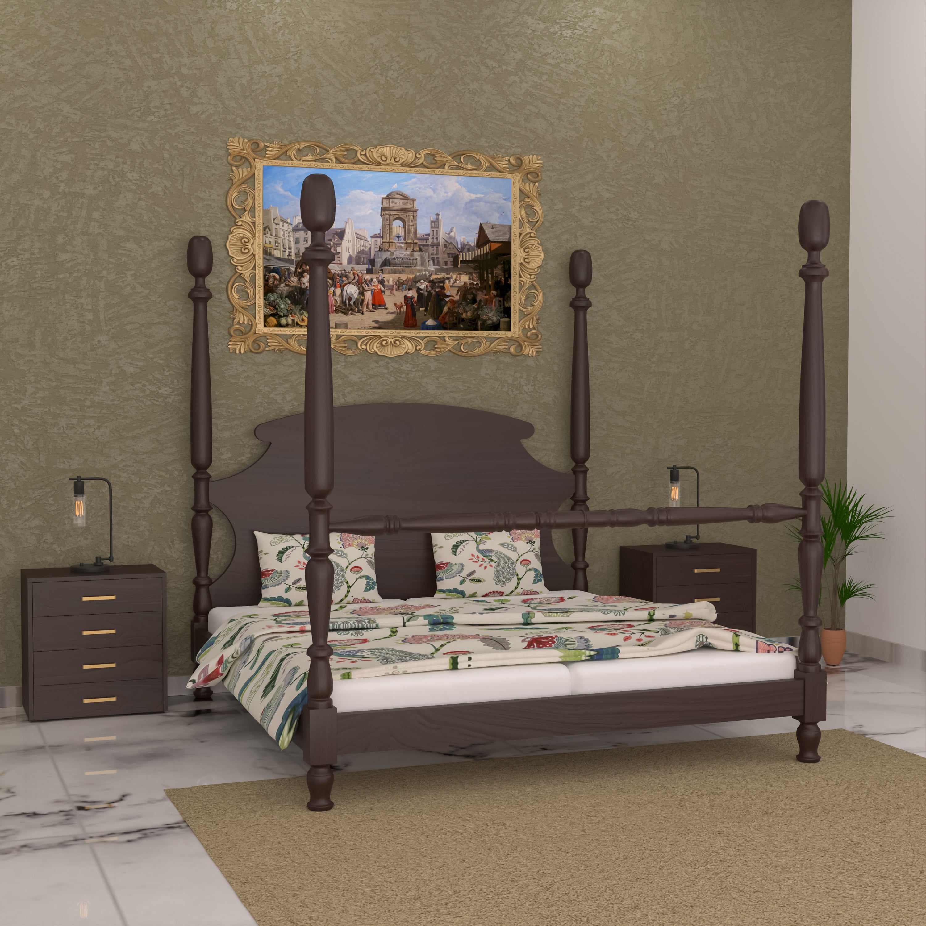 Classic French Poster Bed Bed