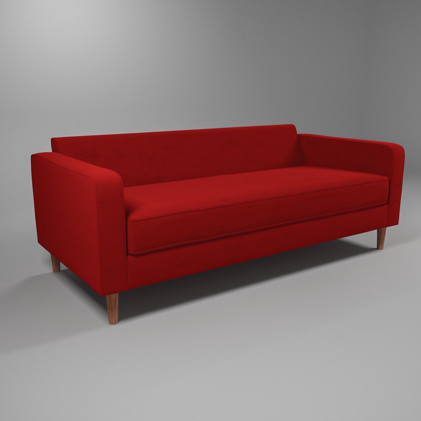 Premium Cherry Red Wooden Living Sofa Sofa