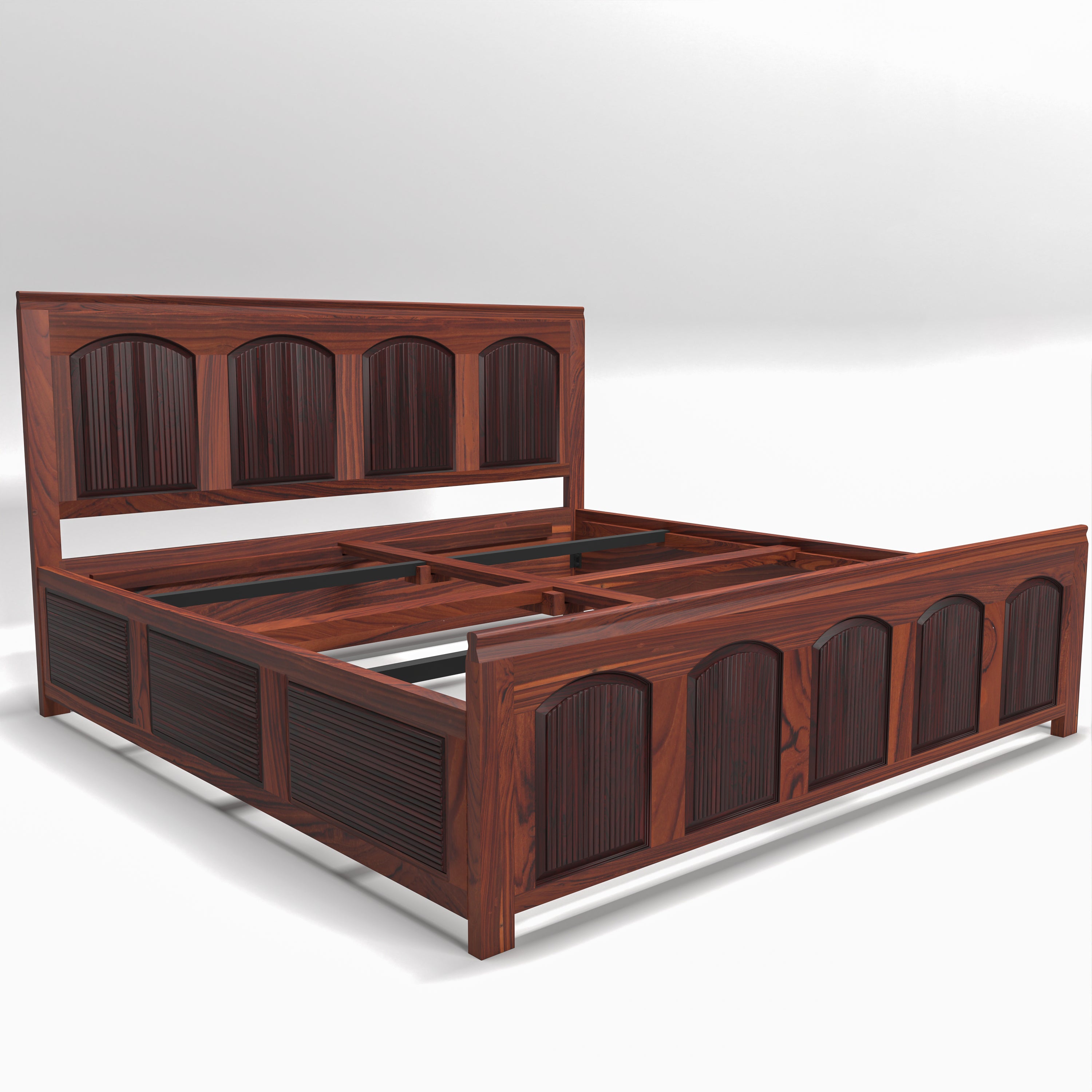 Solid Teak Traditional Bed Bed