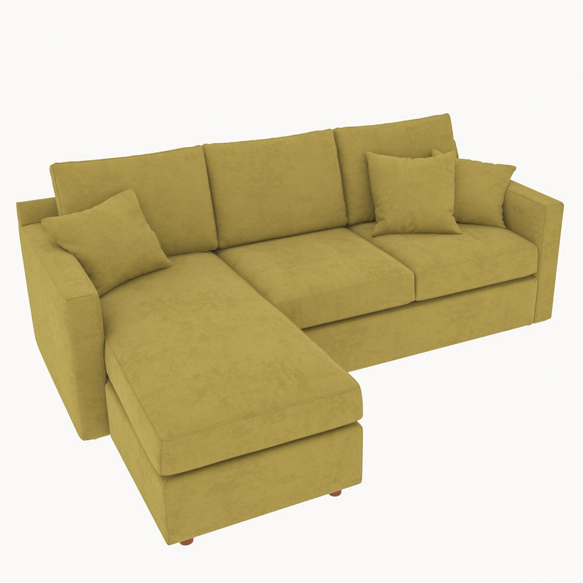 Antique Finish Coloured with Premium Comfort L Shaped 4 Seater Sofa Set for Home Sofa