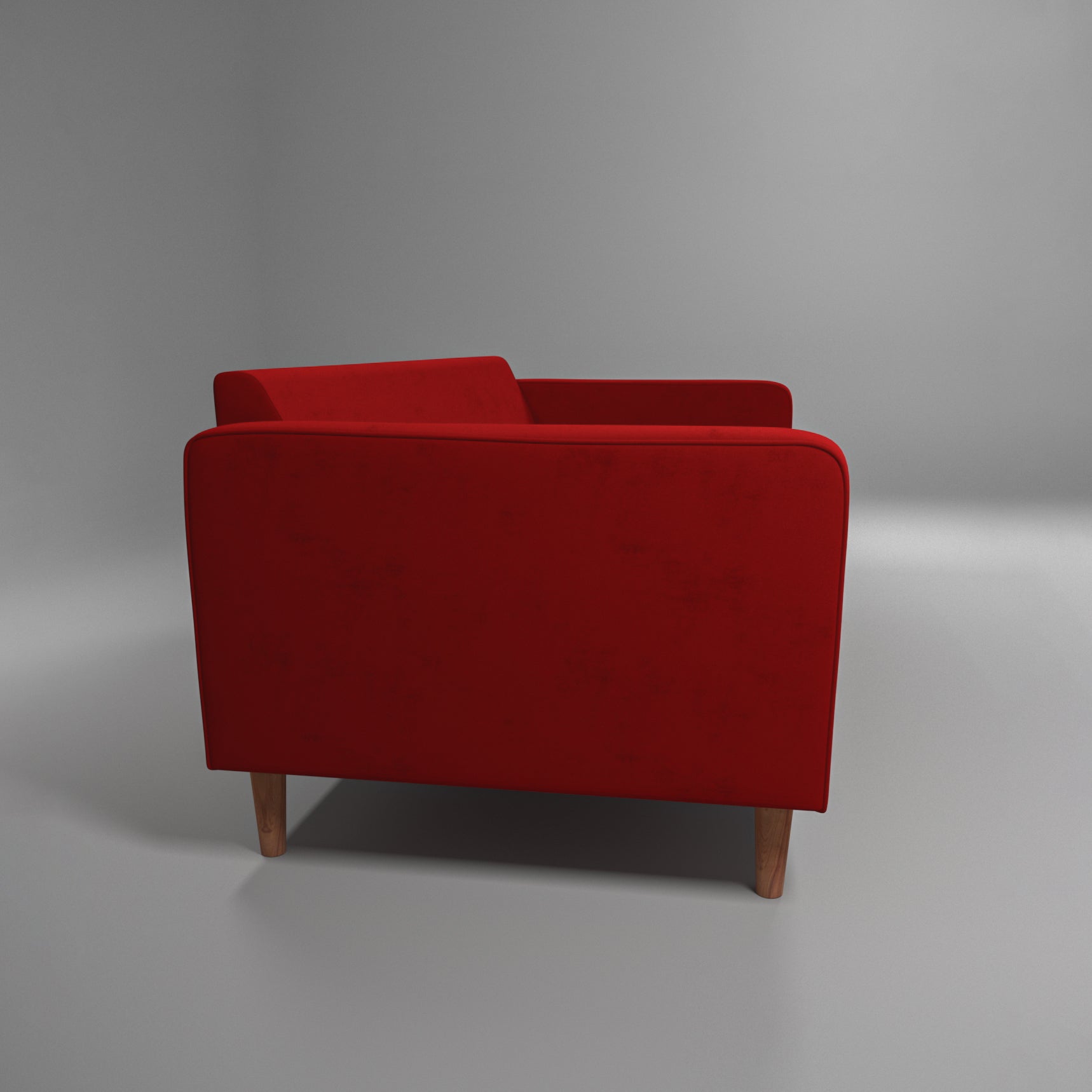 Premium Cherry Red Wooden Living Sofa Sofa