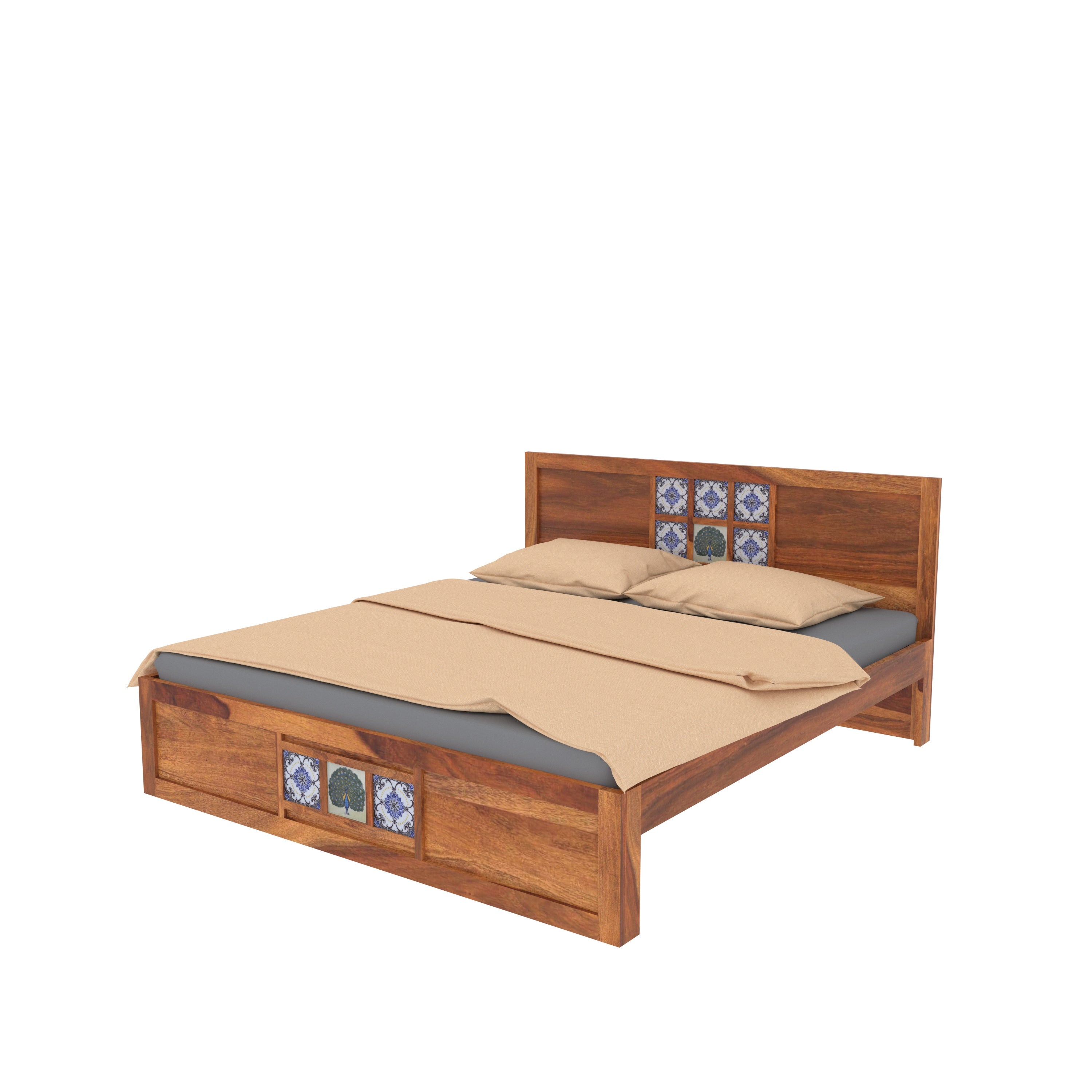 The Artisan's Royal Rest tile Bed (Without storage) Bed