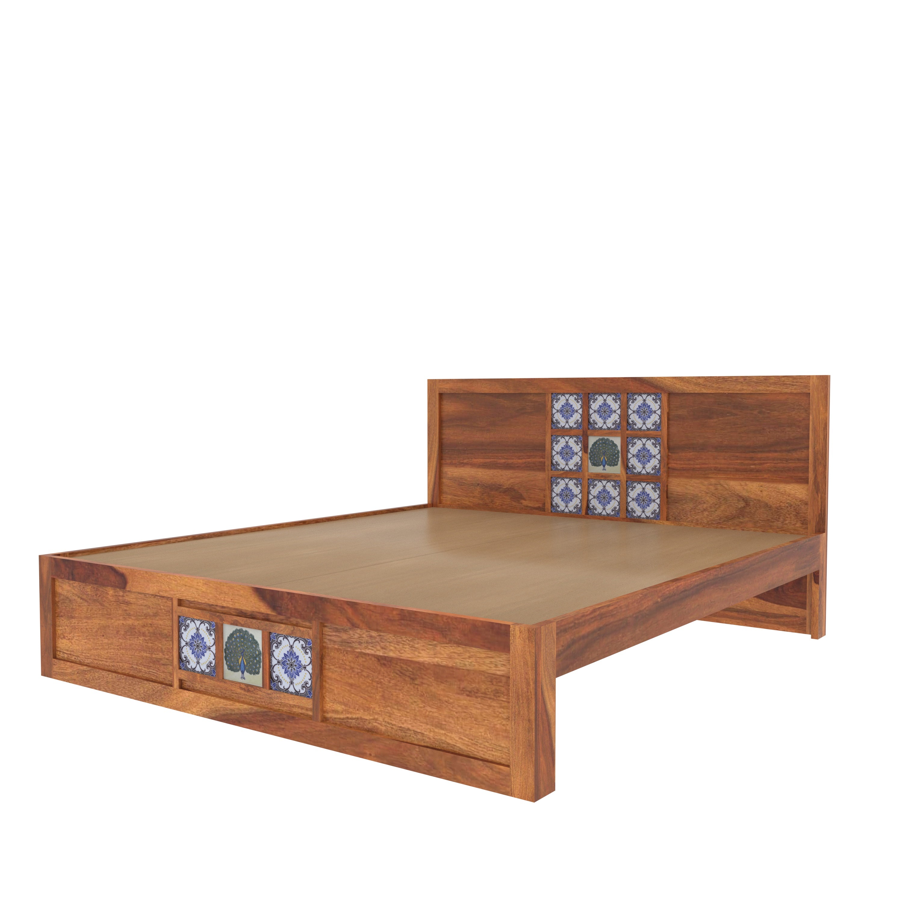 The Artisan's Royal Rest tile Bed (Without storage) Bed